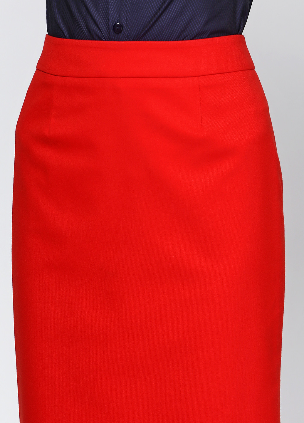 Красная кэжуал однотонная юбка Natali Bolgar а-силуэта (трапеция)