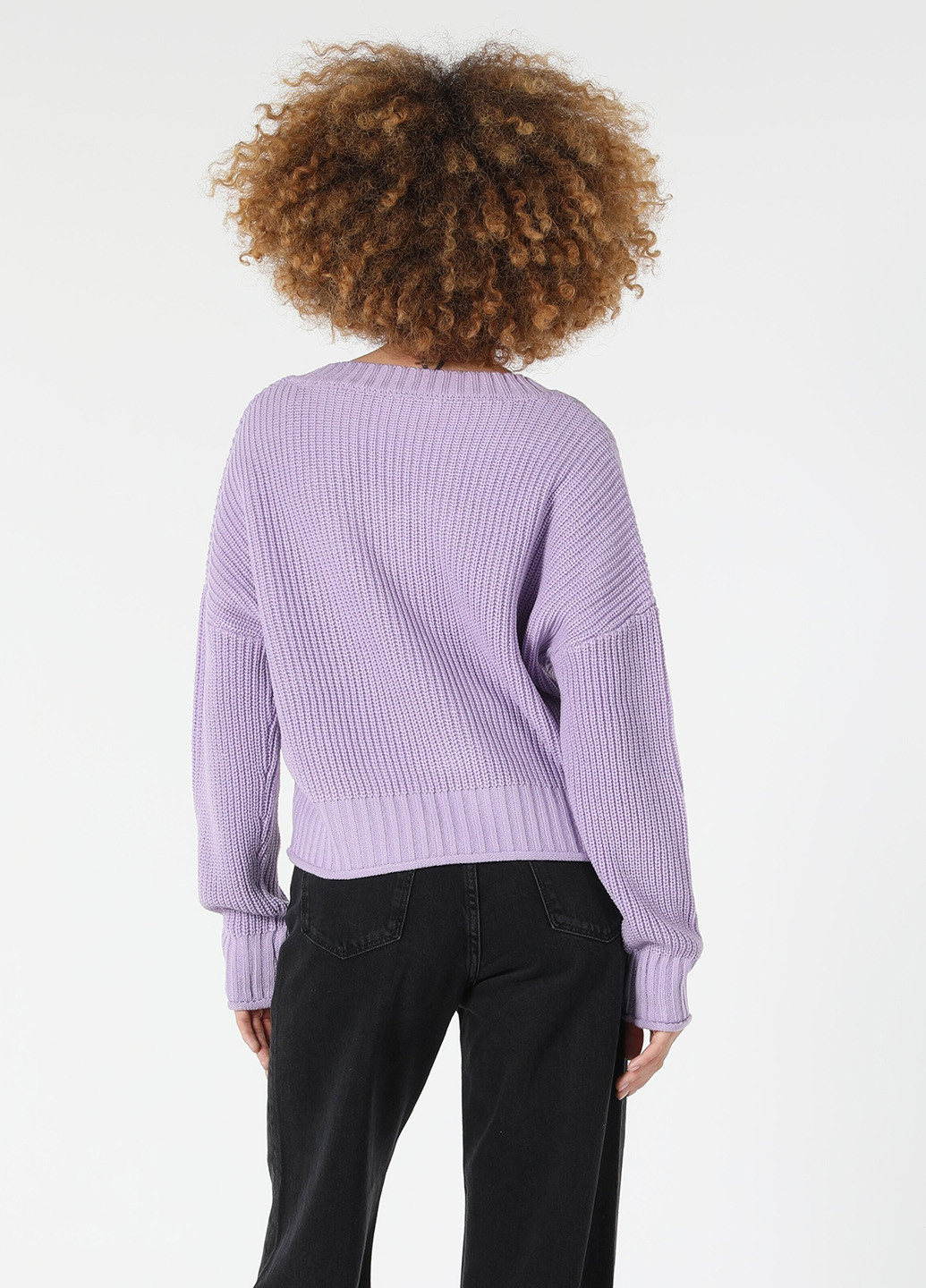 Ліловий демісезонний светр пуловер Colin's