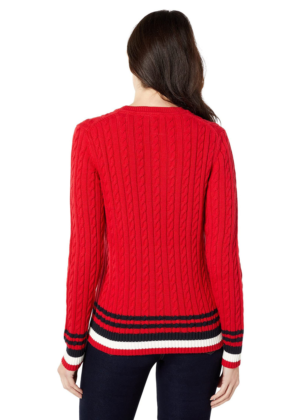 Красный зимний свитер джемпер Tommy Hilfiger