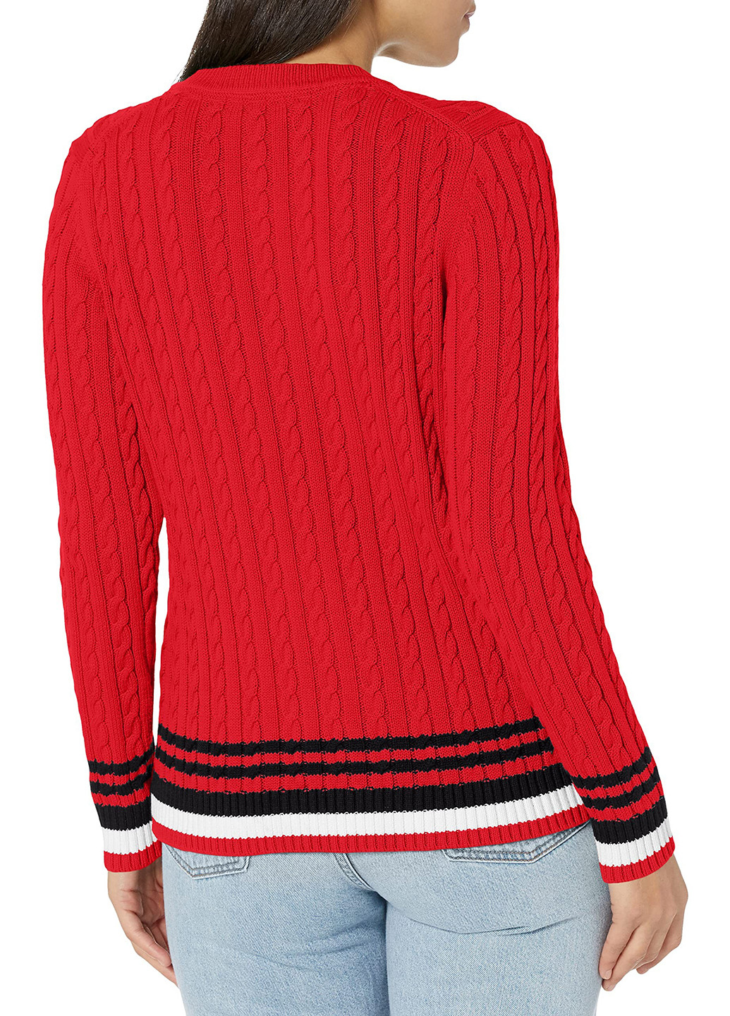 Красный зимний свитер джемпер Tommy Hilfiger