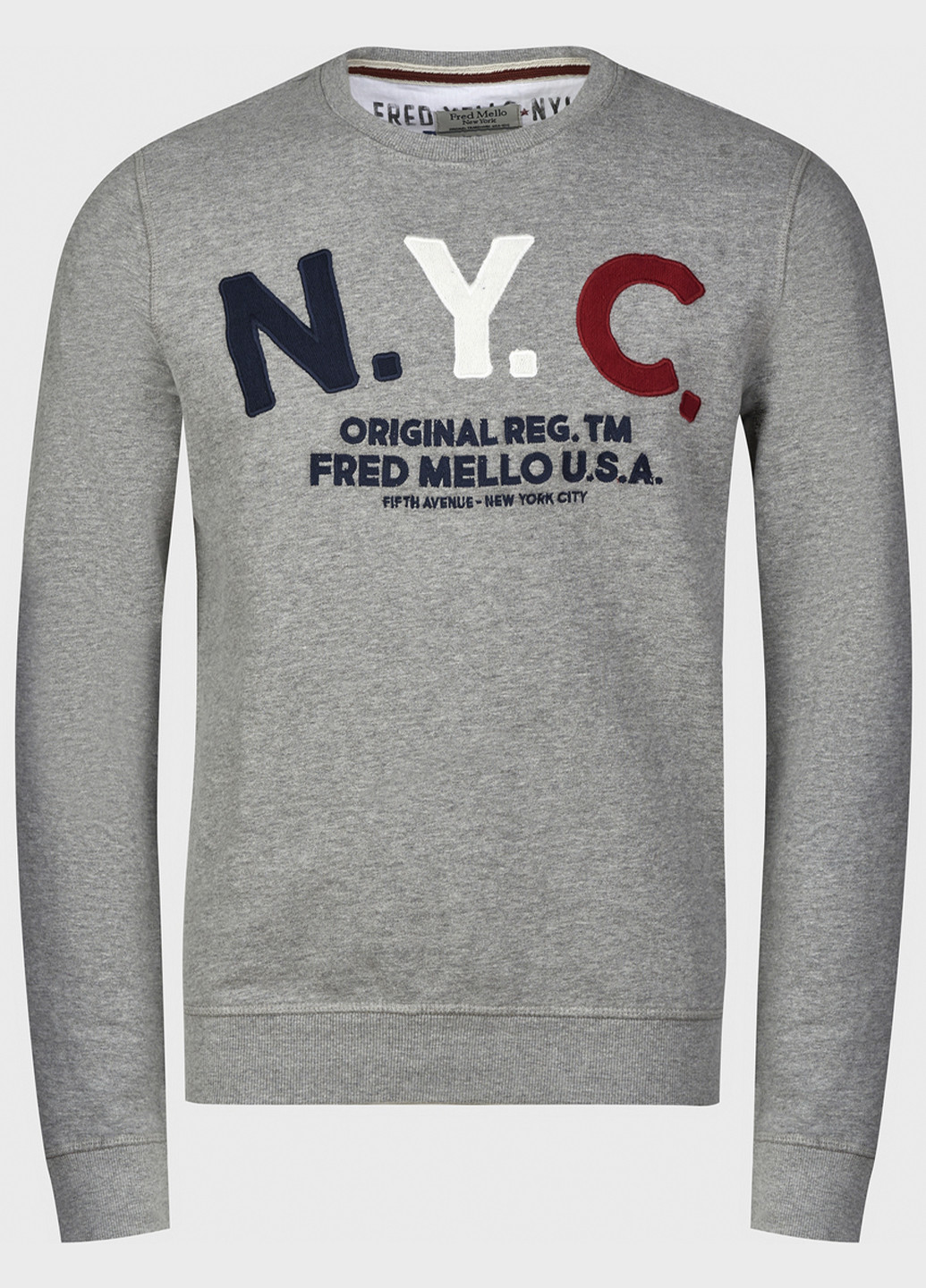 Сірий демісезонний джемпер Fred Mello