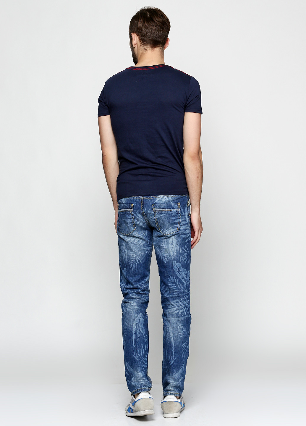 Синие демисезонные со средней талией джинсы Alcott