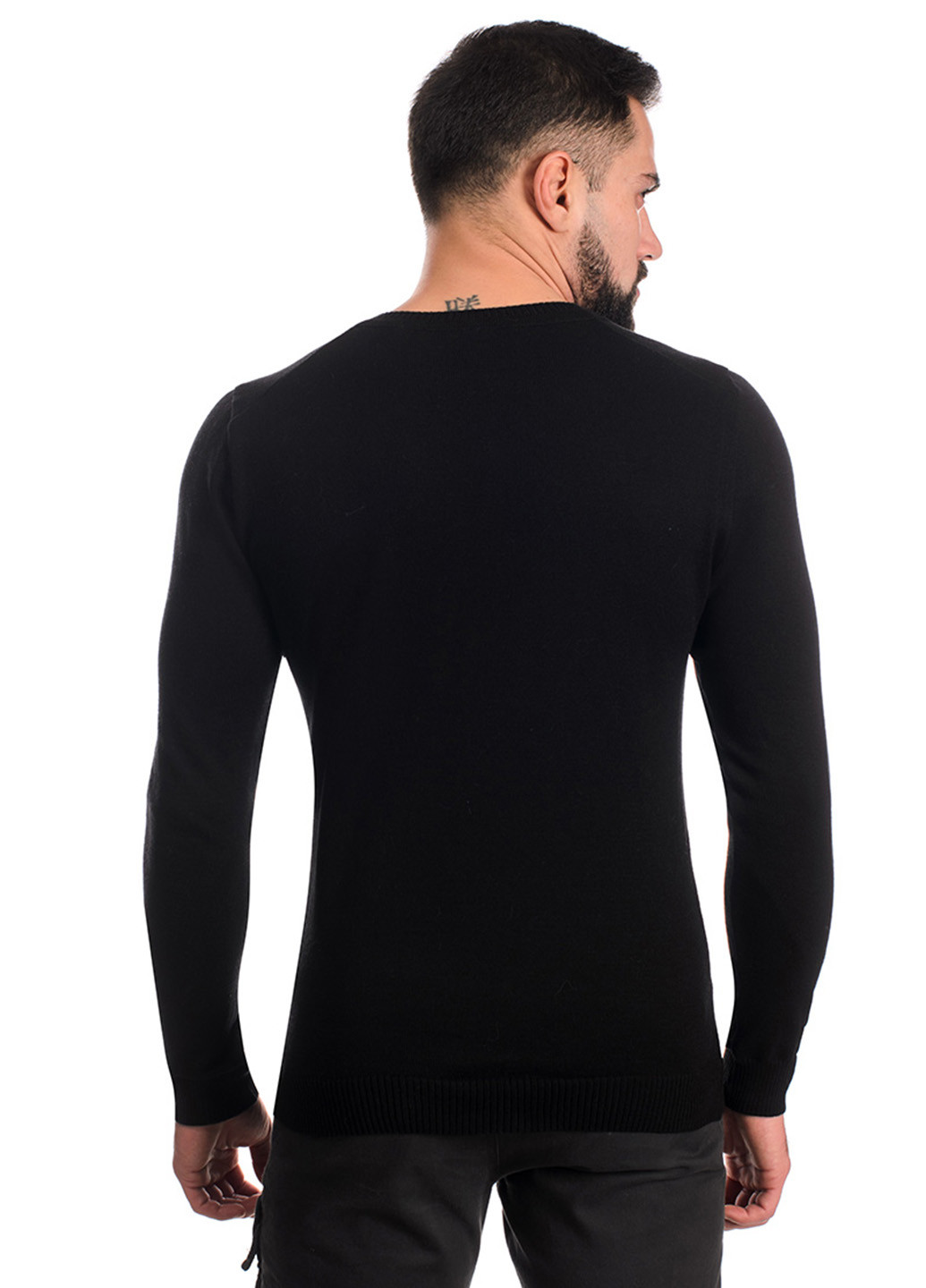 Черный демисезонный пуловер пуловер SVTR