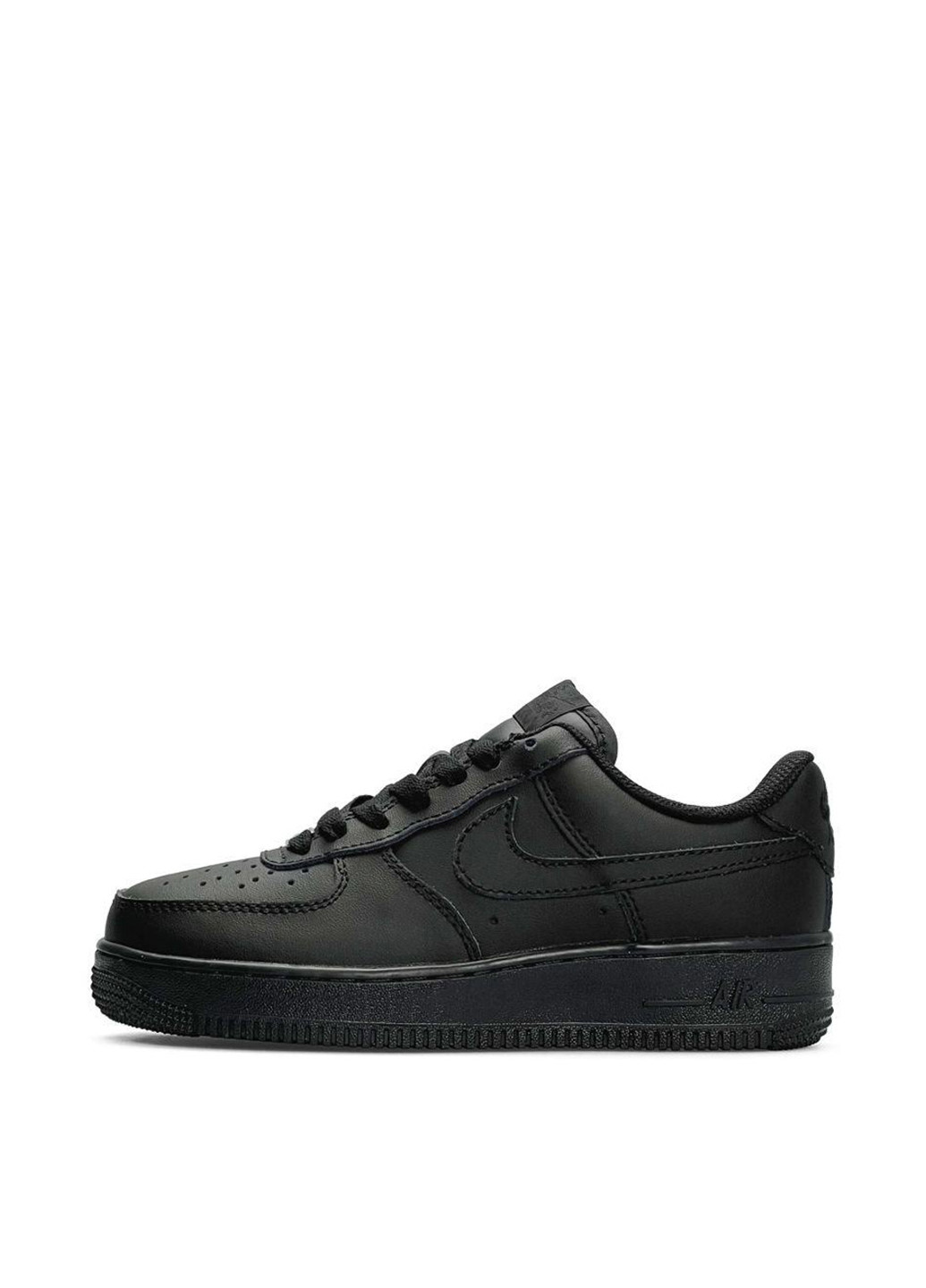 Черные всесезонные кроссовки Nike Air Force 1 All Black Matte