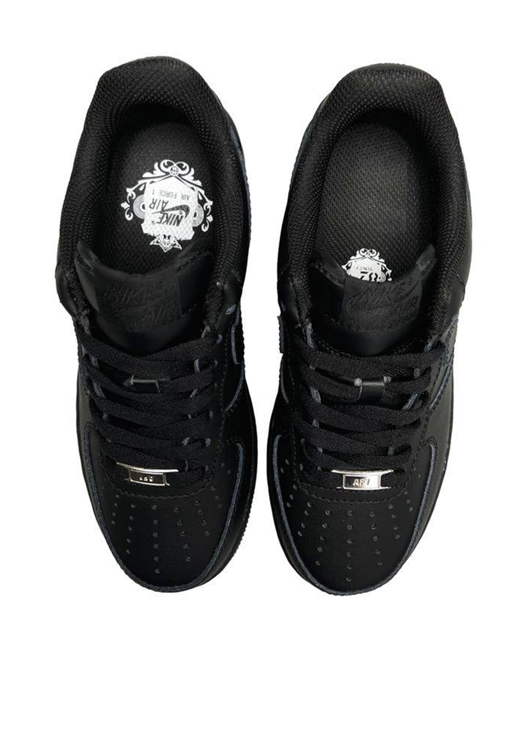 Чорні всесезонні кросівки Nike Air Force 1 All Black Matte