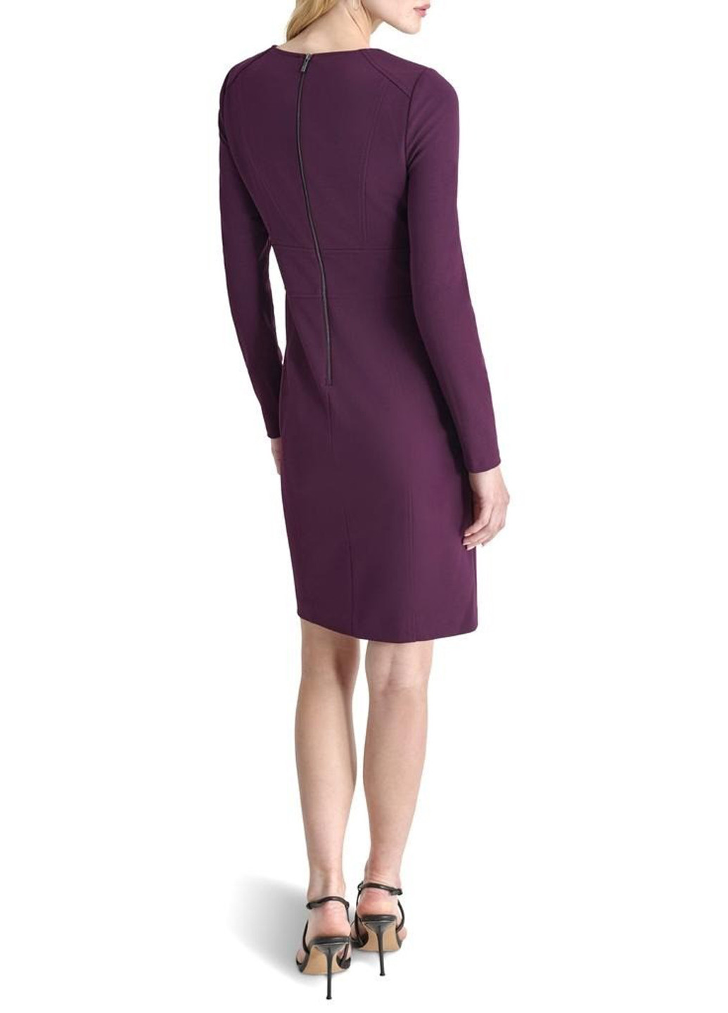 Фіолетова ділова, кежуал сукня DKNY однотонна