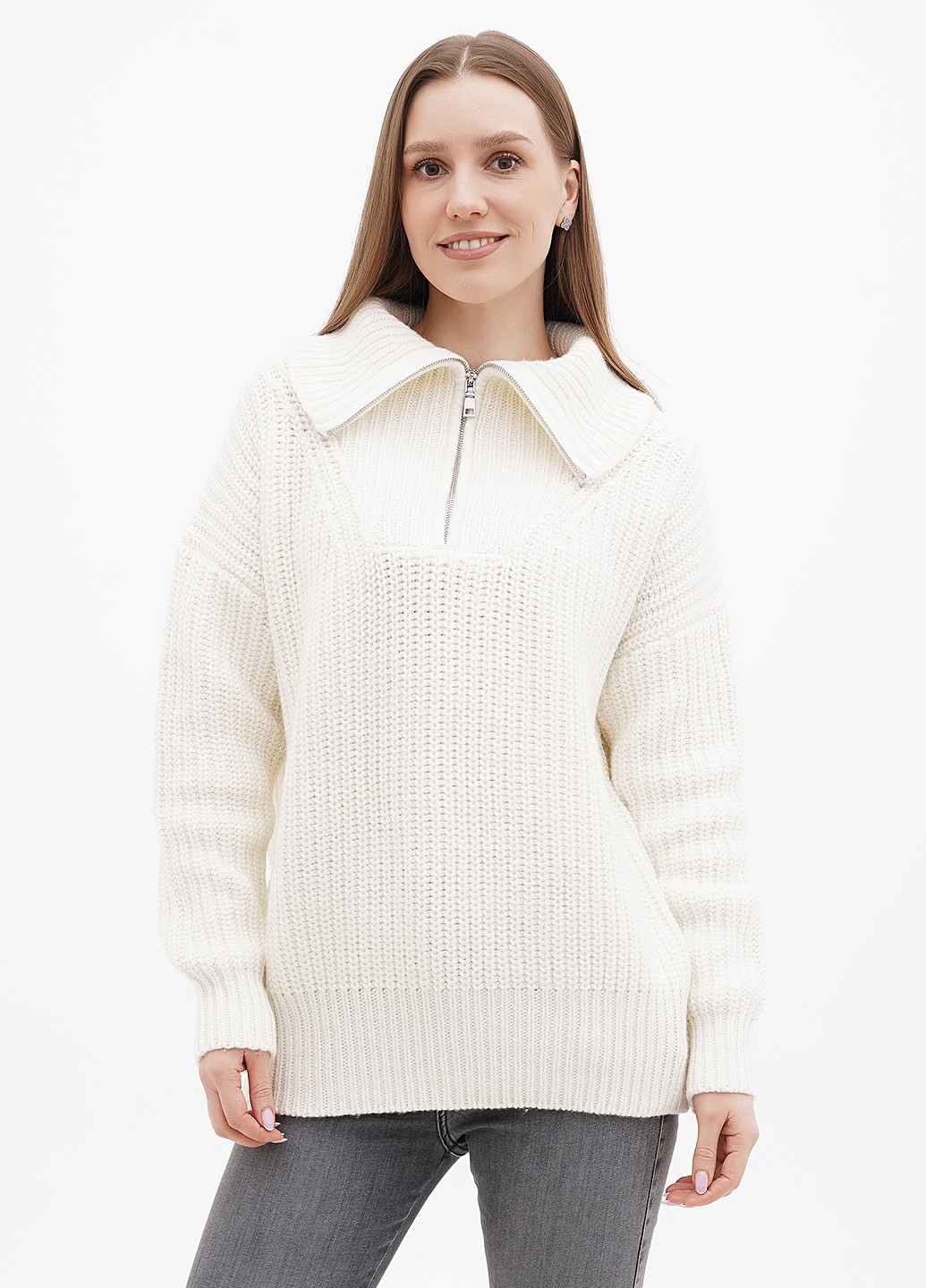 Молочный зимний свитер S.Oliver