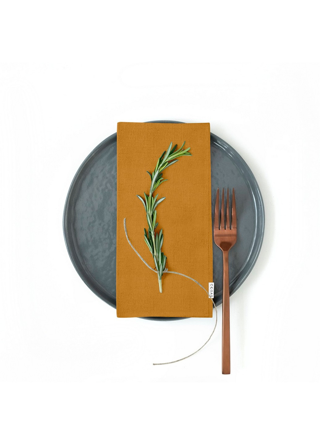 Набір з 4-х тканинних серветок 35х35 Ranfors Mustard (4822052073476) Cosas (252409179)