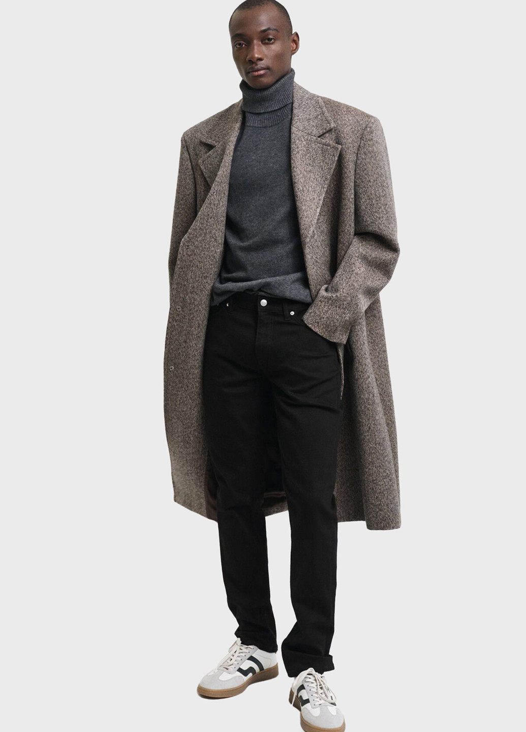 Черные демисезонные слим джинсы Gant