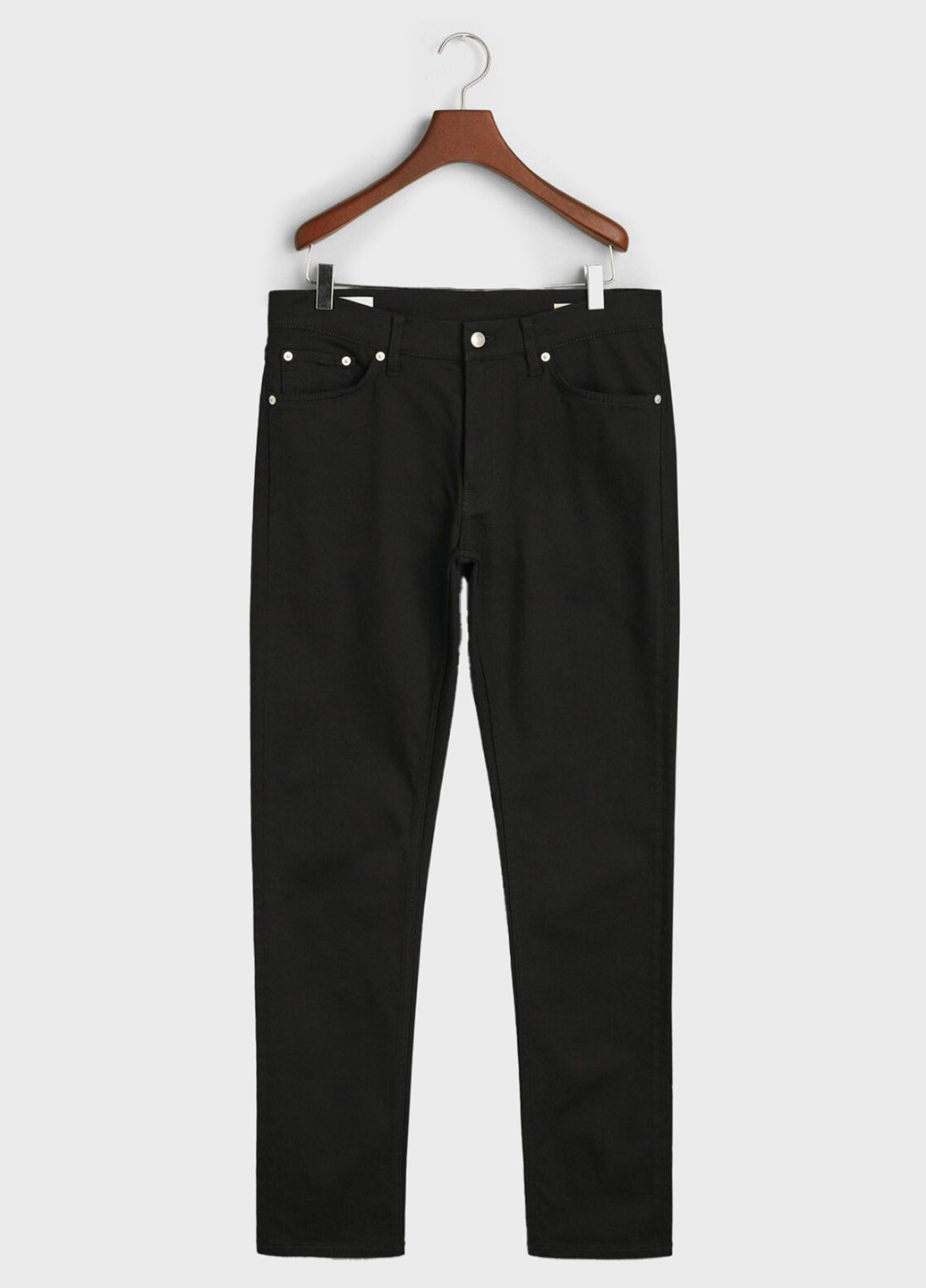 Черные демисезонные слим джинсы Gant