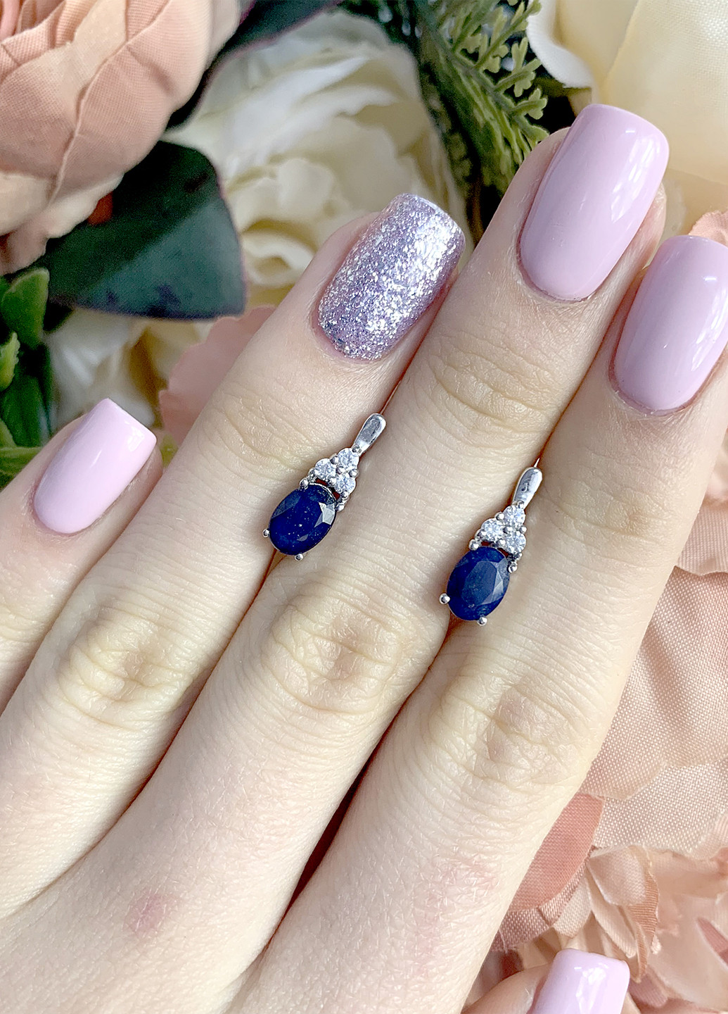 Серьги Silver Flame (191722937)