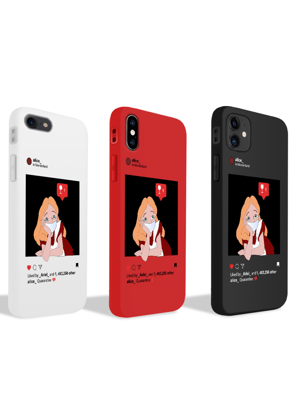 Чохол силіконовий Apple Iphone 8 Аліса в масці Дісней Карантин (Disney Quarantine) (6151-1419) MobiPrint (219777310)