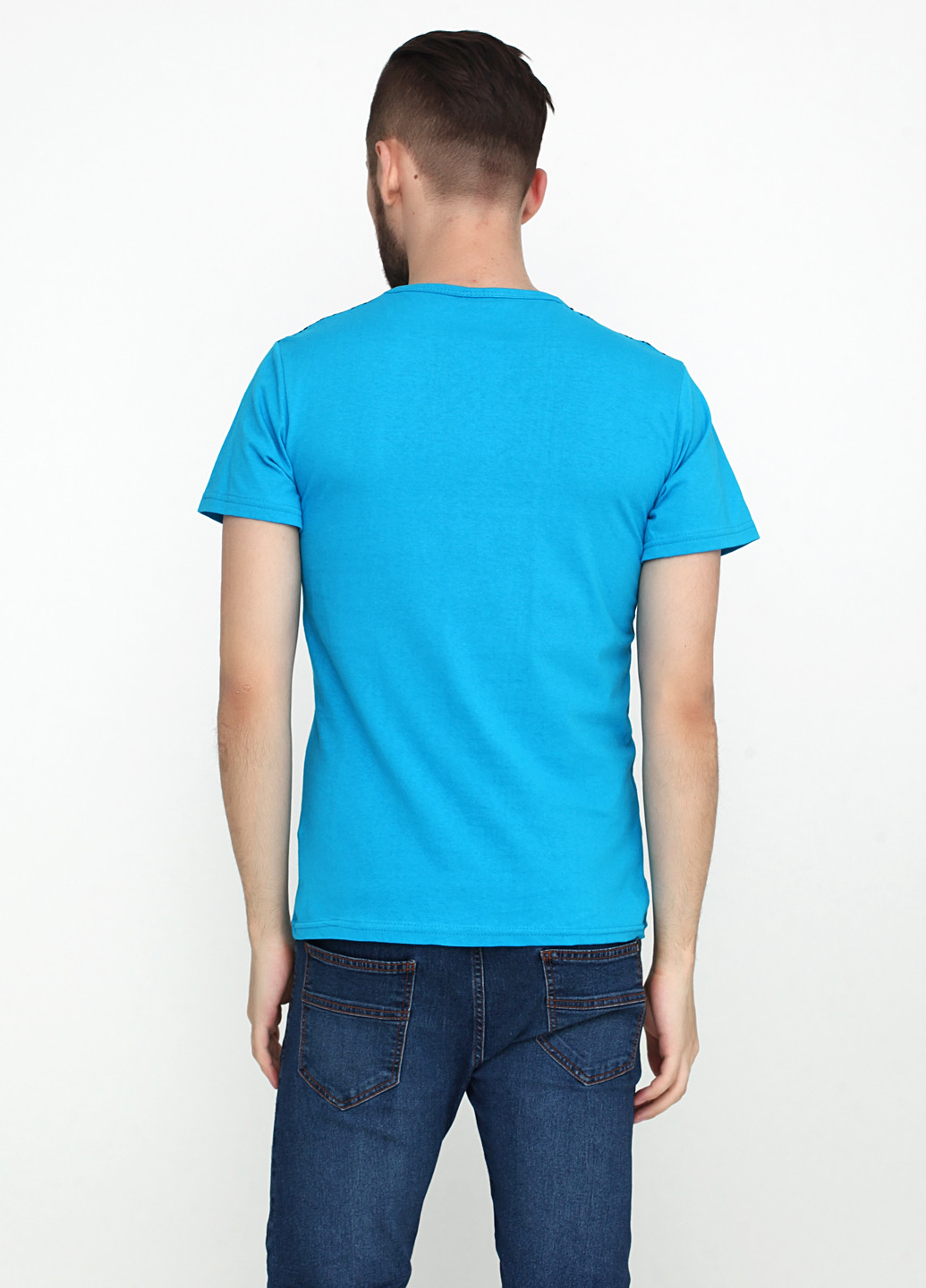 Темно-голубая футболка Benger