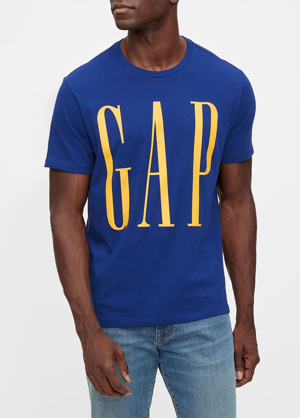 Синяя летняя футболка Gap