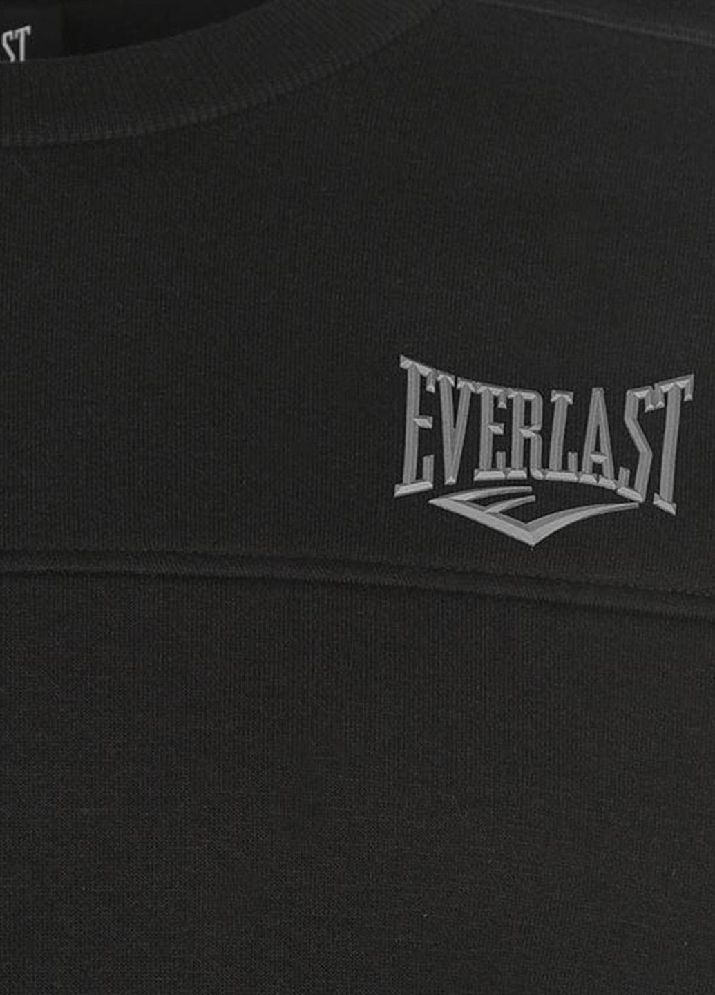 Свитшот Everlast - Прямой крой логотип черный кэжуал - (142629621)
