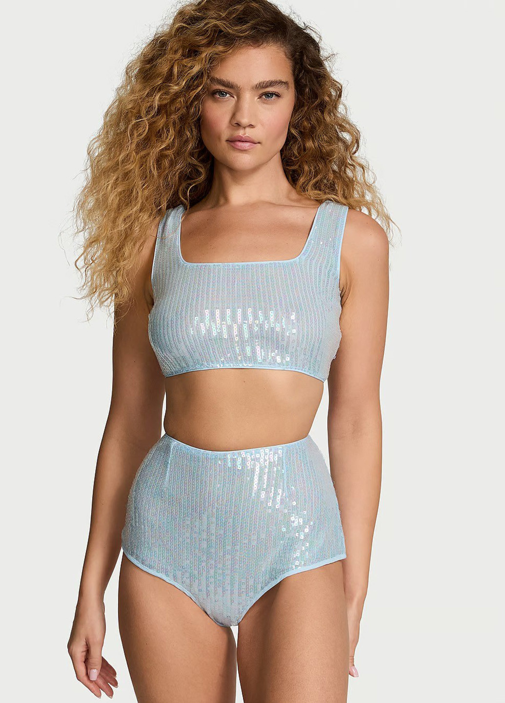 Блакитна всесезон піжама (топ, шорти) топ + шорти Victoria's Secret