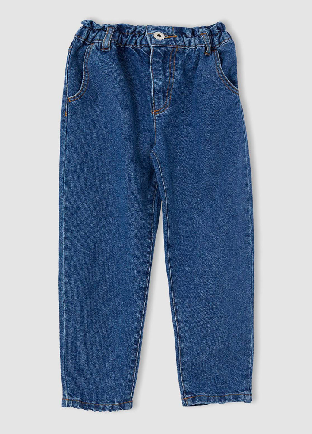 Джинси DeFacto завужені однотонні сині джинсові бавовна