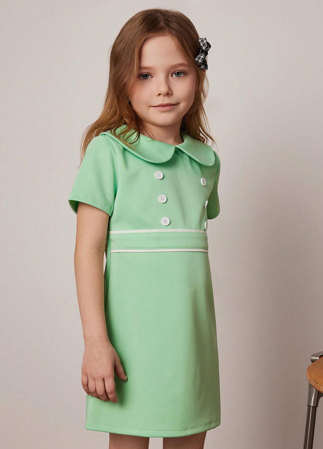 Светло-зелёное платье SHEIN (346395884)