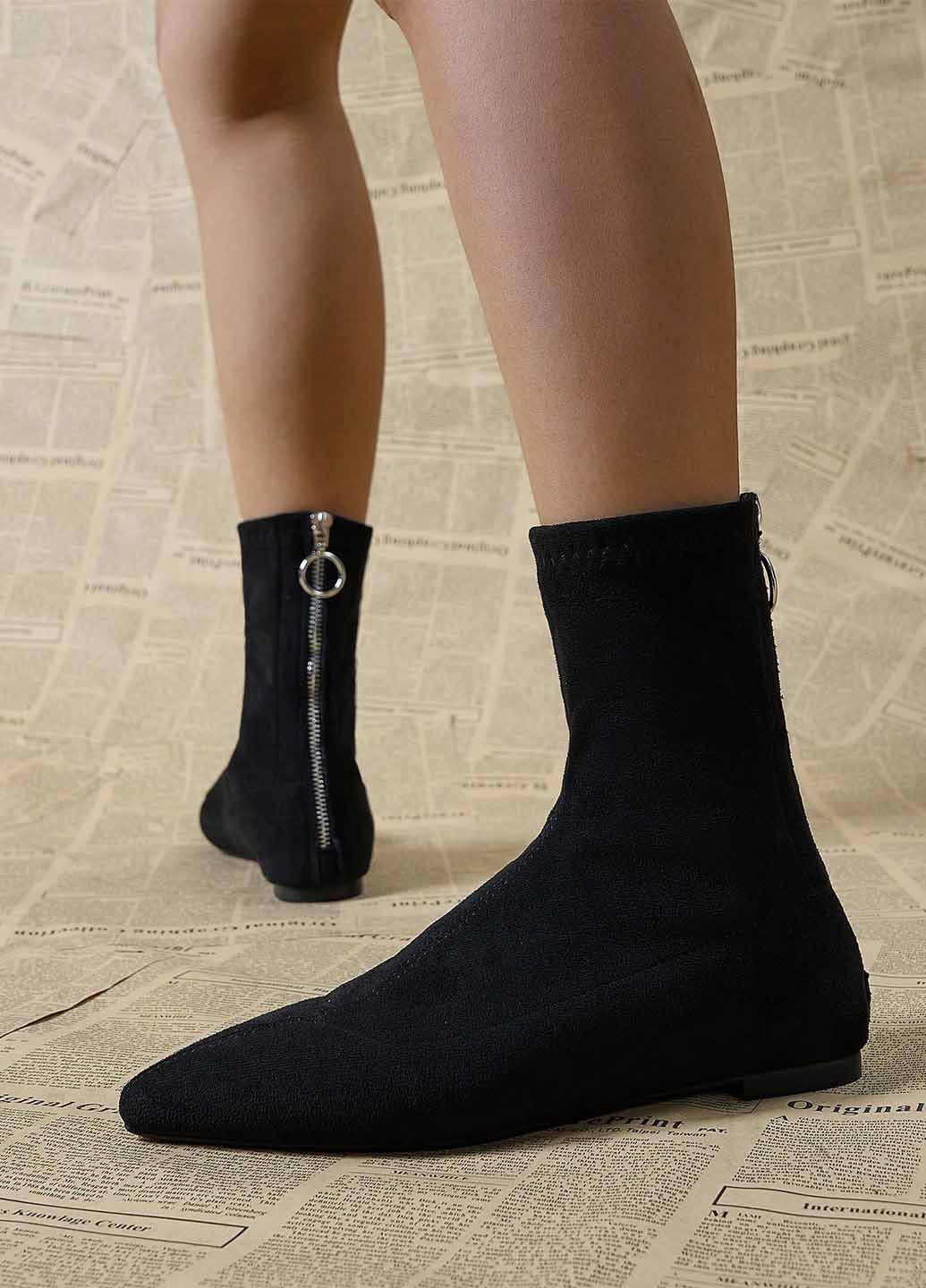 Черные демисезонная ботильоны SHEIN