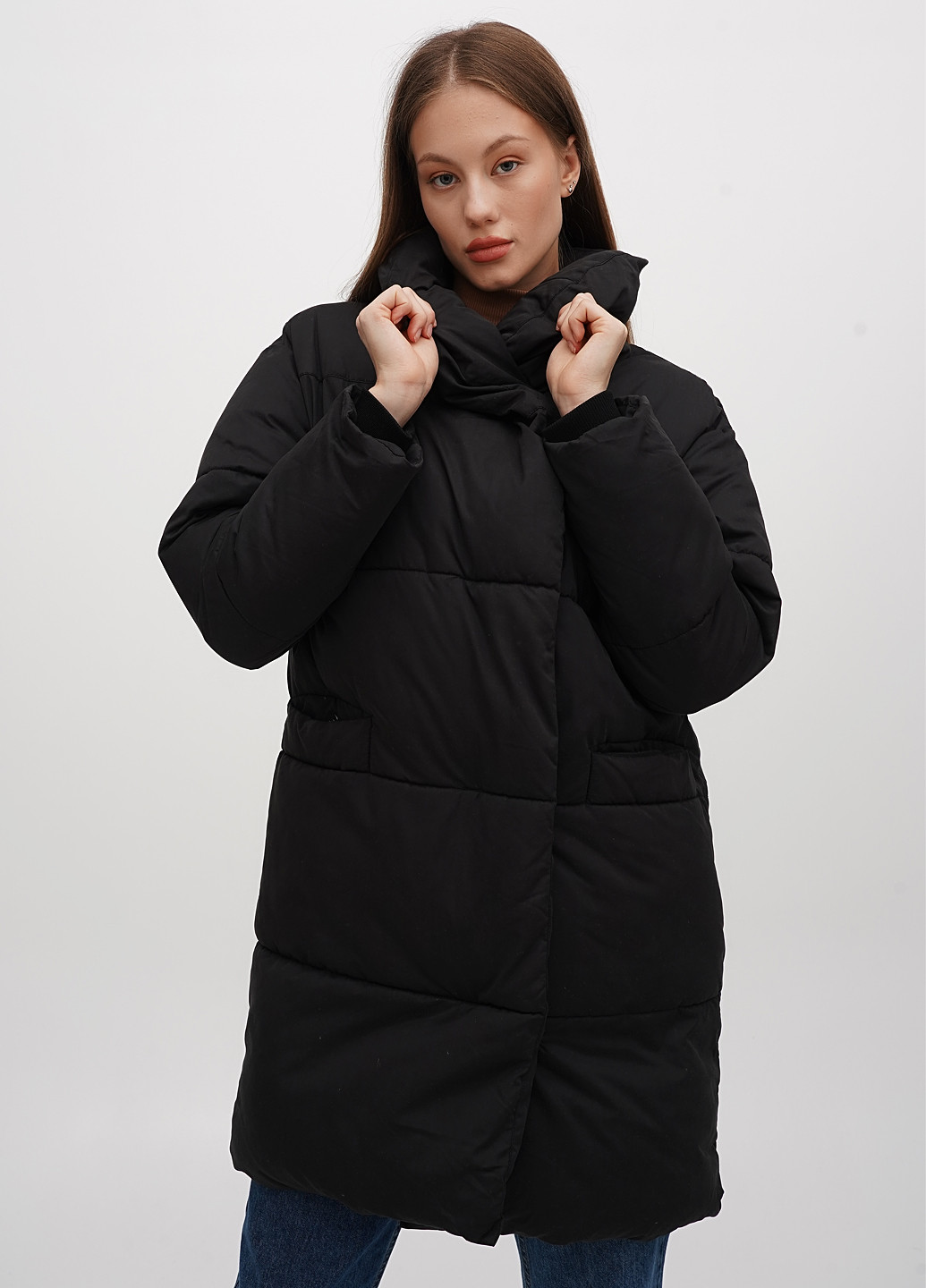 Черная демисезонная куртка Monki