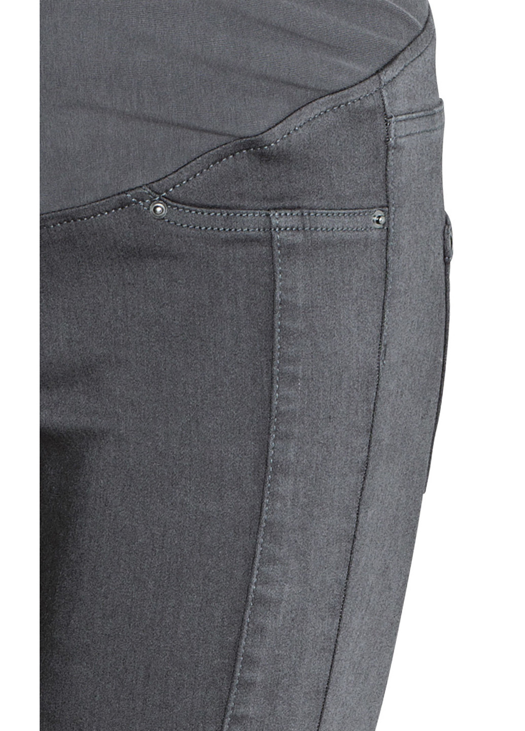 Штани для вагітних H&M завужені сірі джинсові бавовна, віскоза