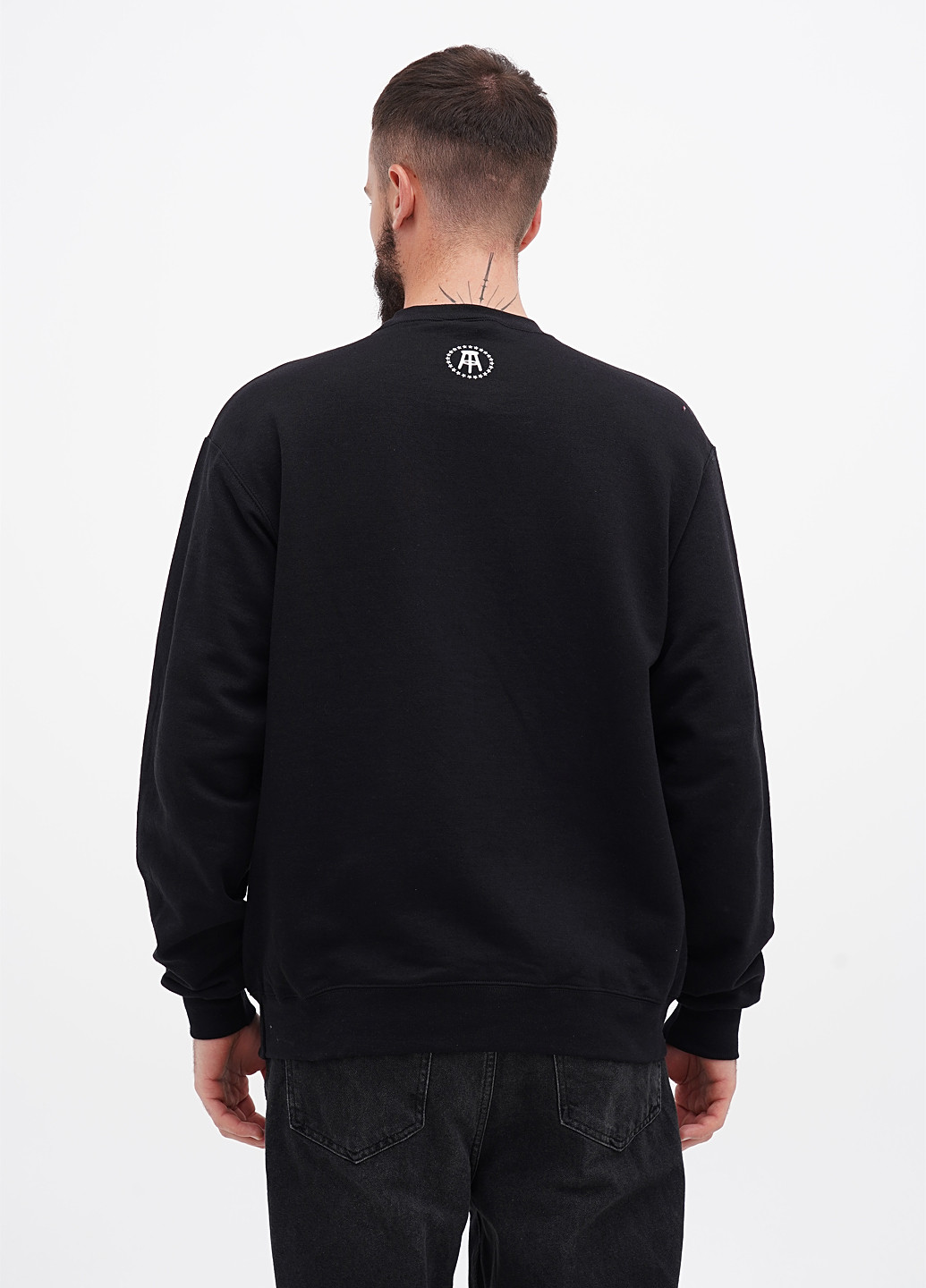 Черный свитшот Champion рисунок нашивки (305788333)