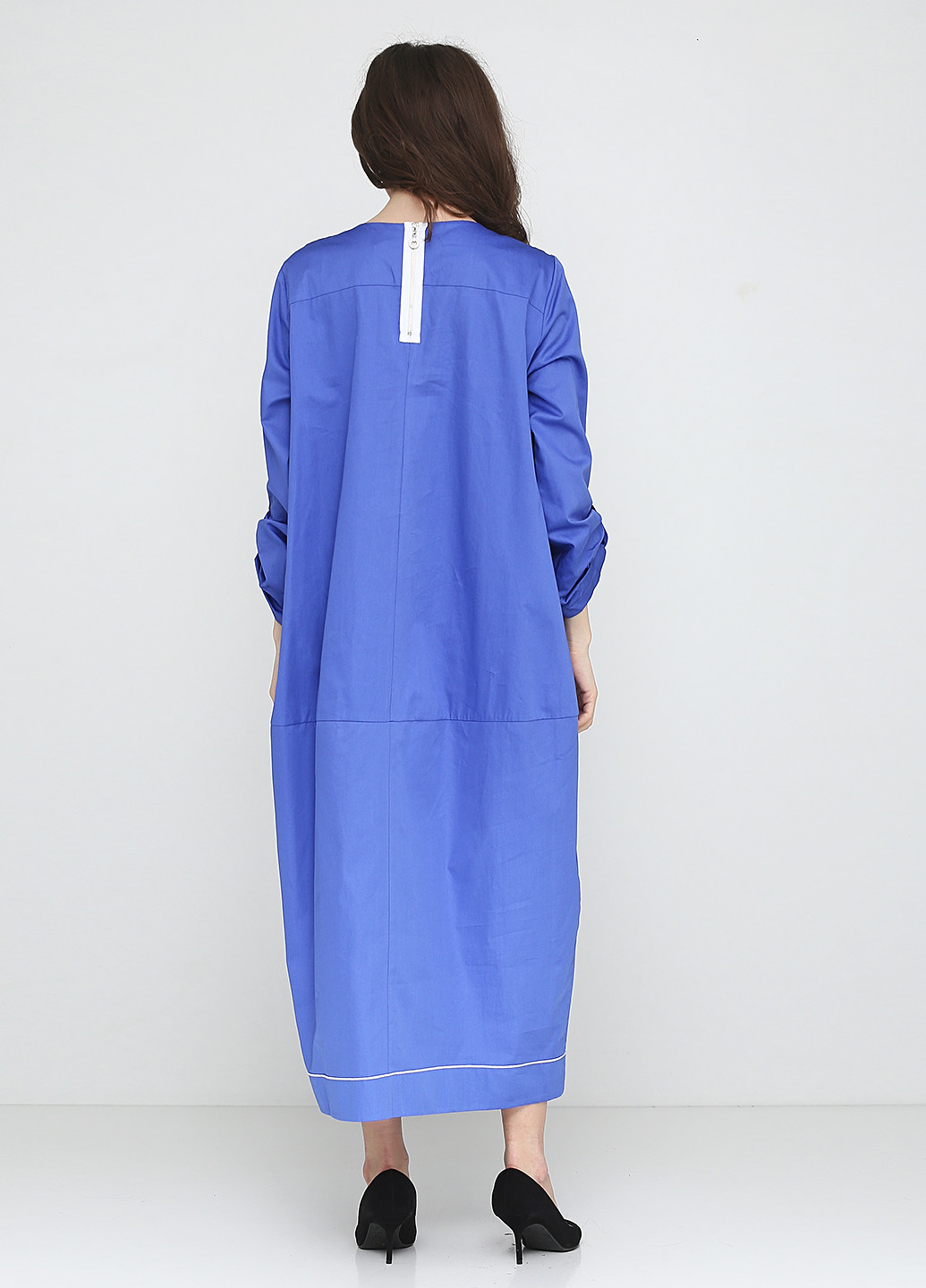 Блакитна кежуал сукня Bize fashion однотонна