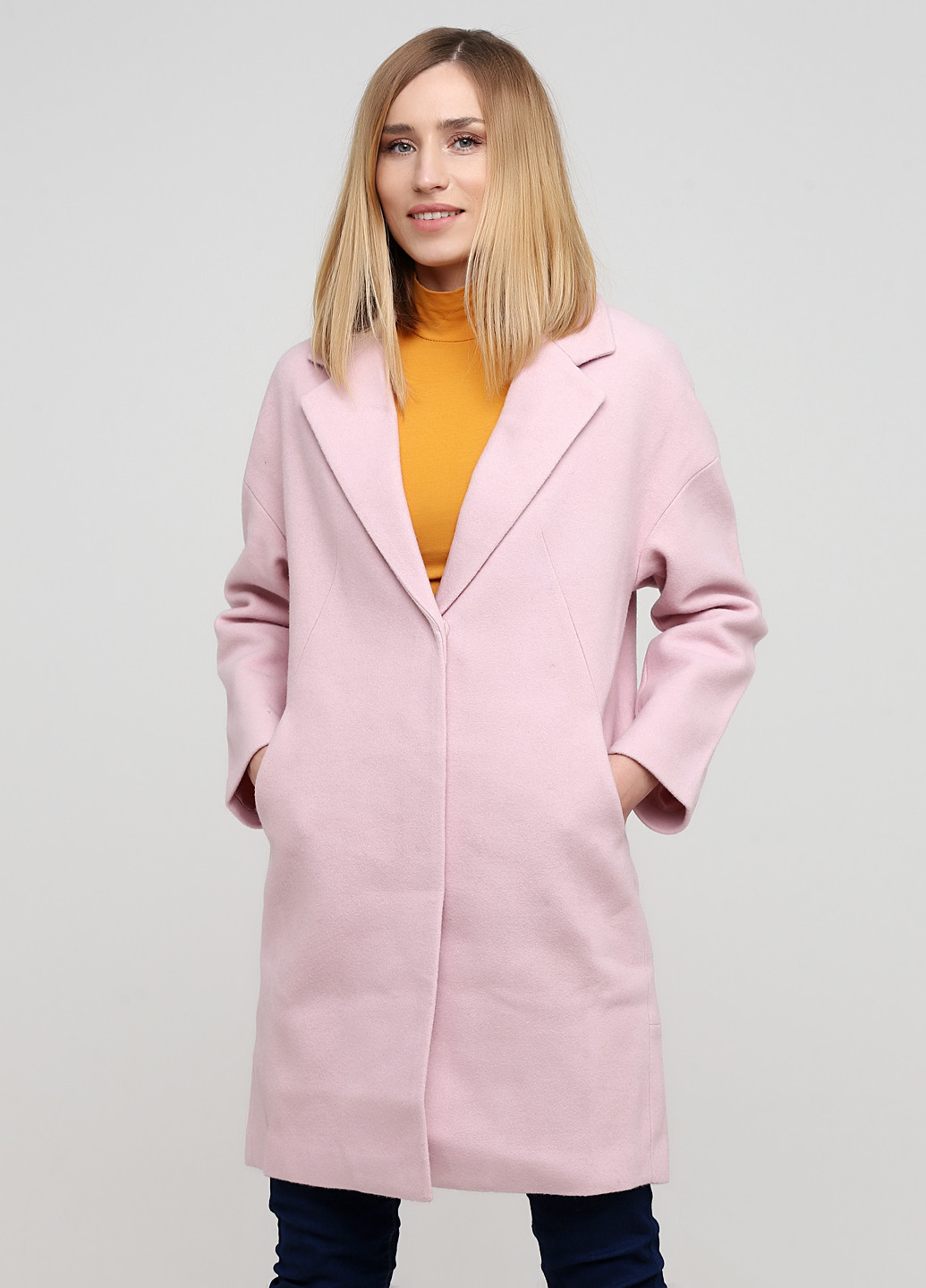 Світло-рожеве демісезонне Пальто однобортне Vero Moda