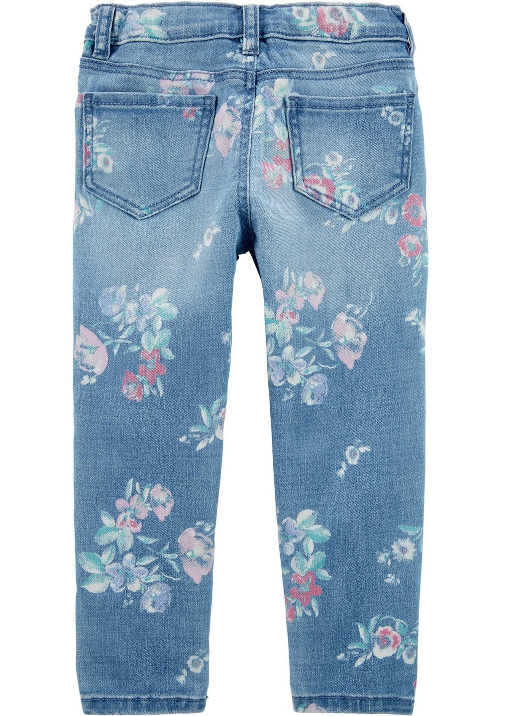 Джинси OshKosh завужені квіткові блакитні джинсові