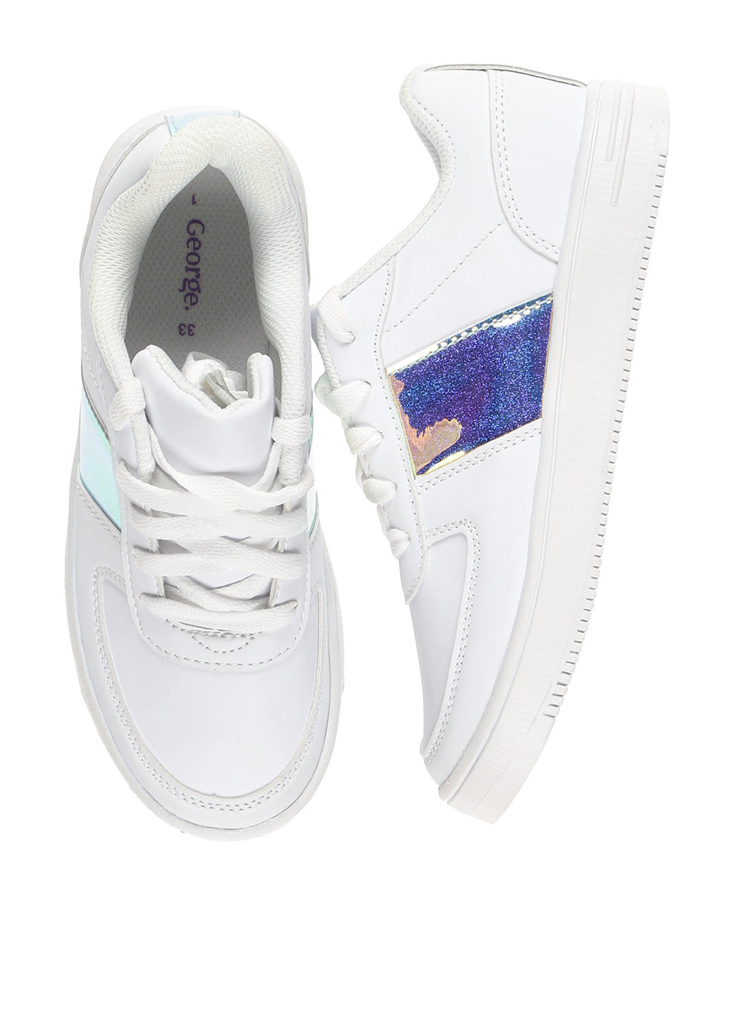 Белые демисезонные кроссовки George