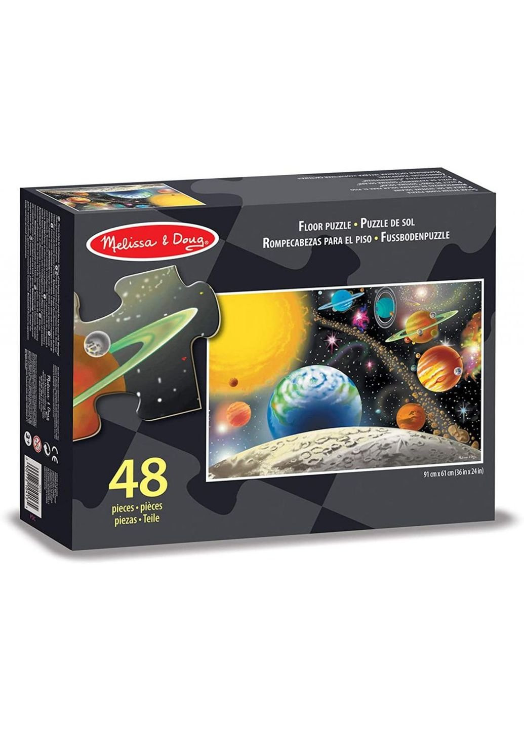 Пазл Мега "Сонячна система", 48 елементів (MD10413) Melissa&Doug (249984456)