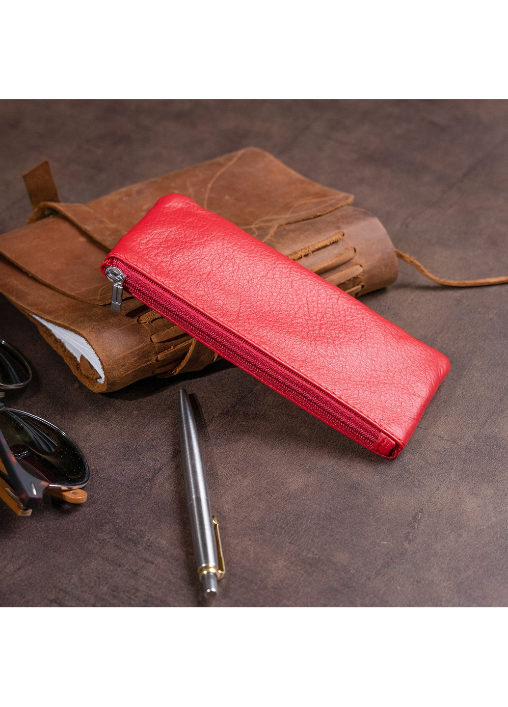 Жіночий шкіряний гаманець-ключниця 15,5х7х0,5 см st leather (252129475)