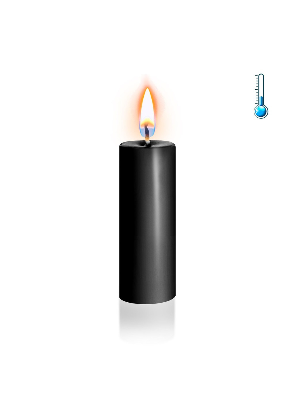 Чорна свічка воскова низькотемпературна S 10 см Art of Sex (252383347)
