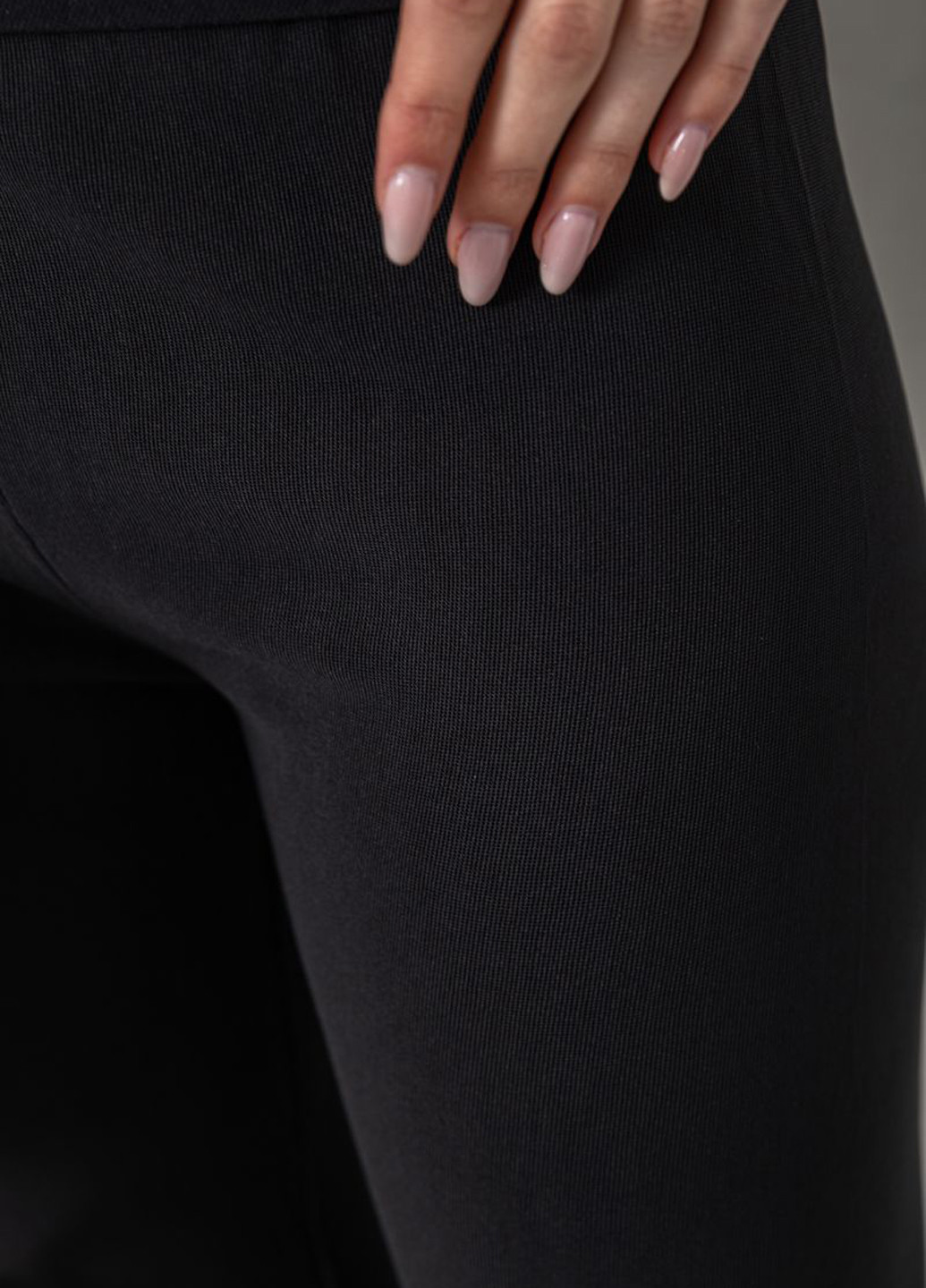 Черные кэжуал демисезонные прямые брюки Ager