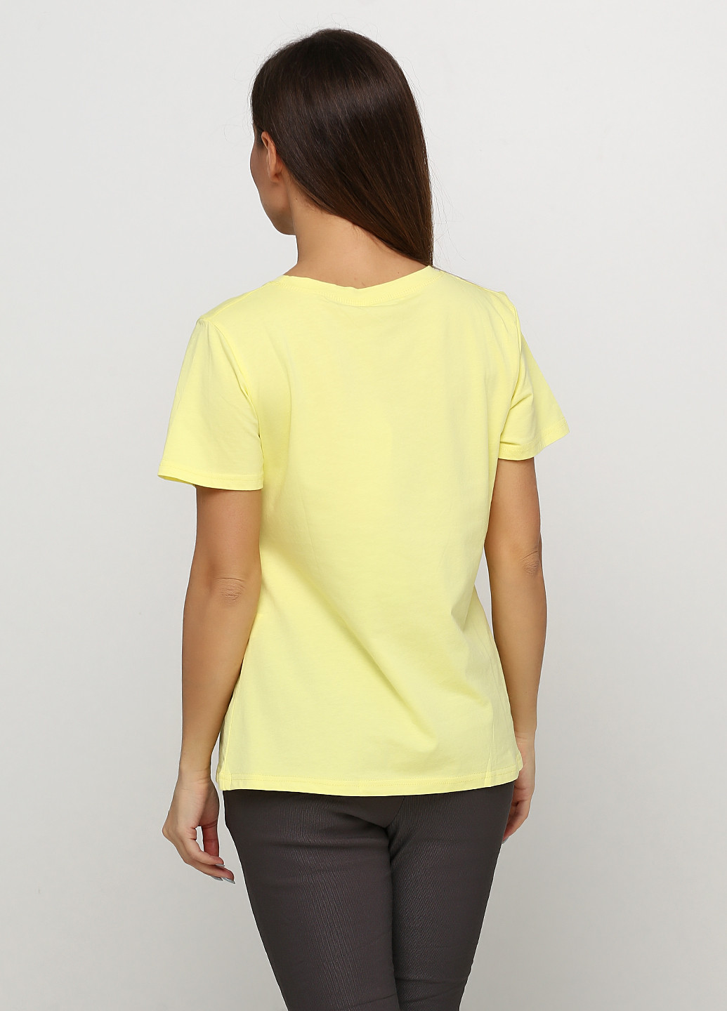 Желтая летняя футболка Evis