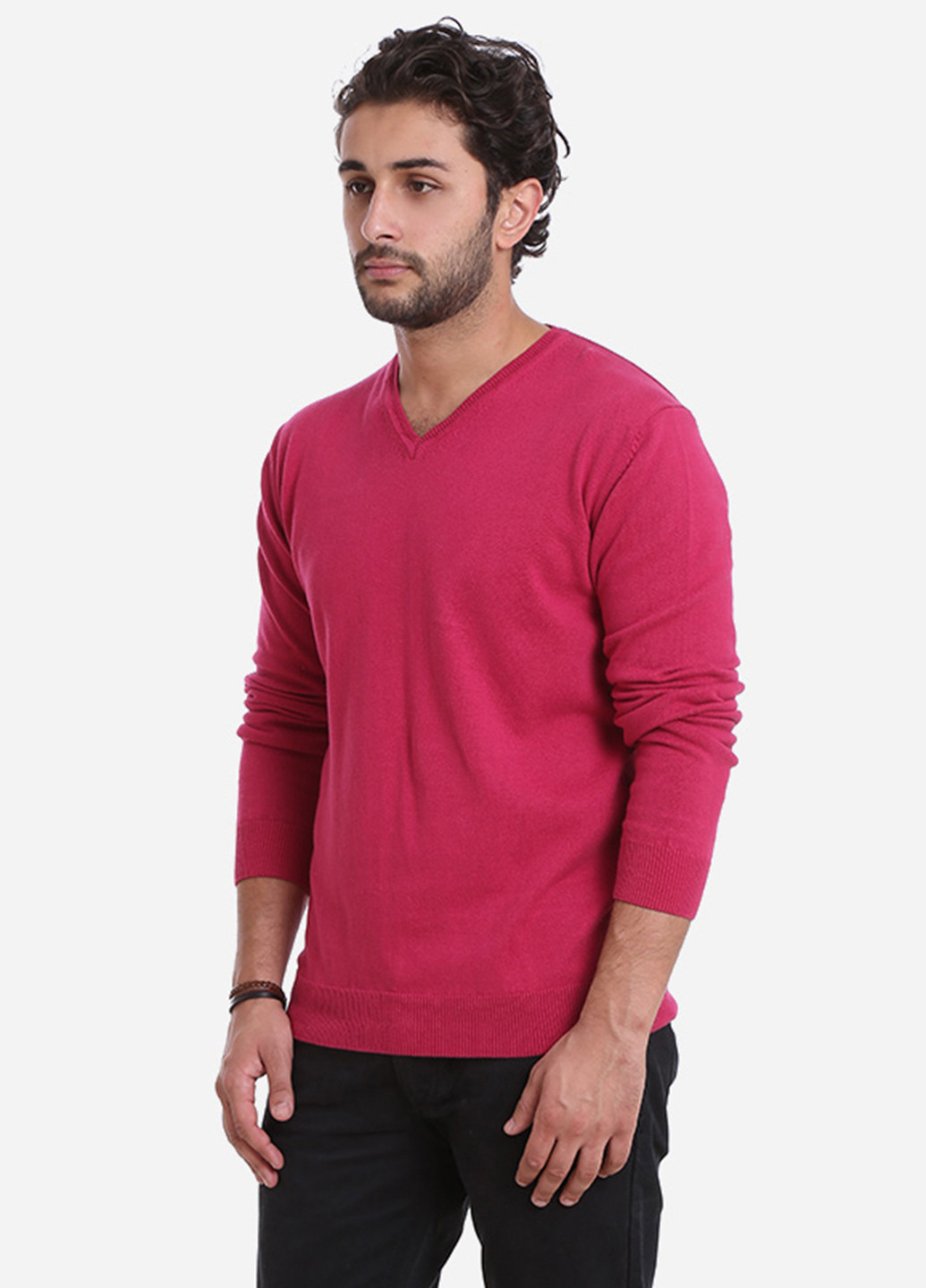 Фуксиновый демисезонный пуловер пуловер Яavin