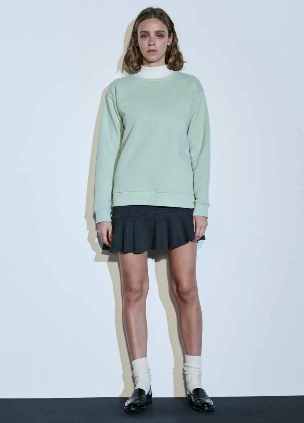 М'ятний світшот Mudo однотонний (253017043)