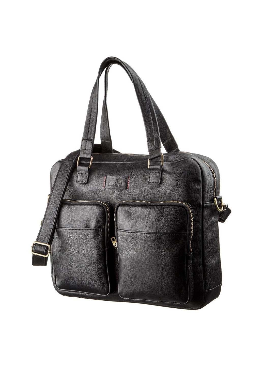 Чоловіча шкіряна сумка для ноутбука 37х29х7,5 см Shvigel (252133811)