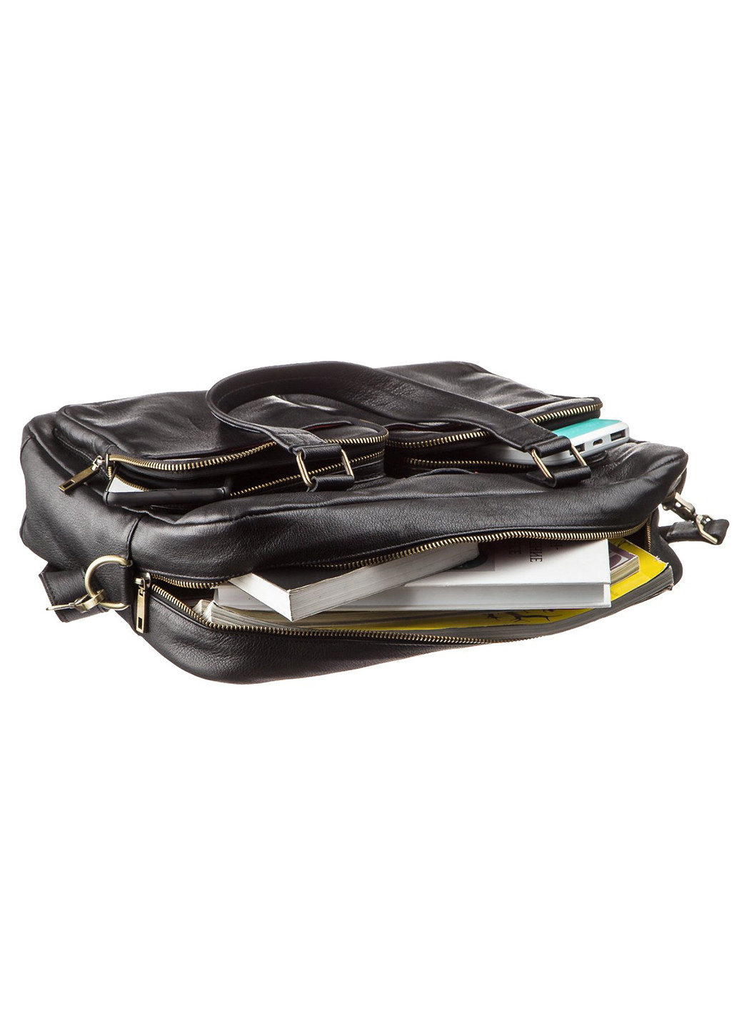 Чоловіча шкіряна сумка для ноутбука 37х29х7,5 см Shvigel (252133811)