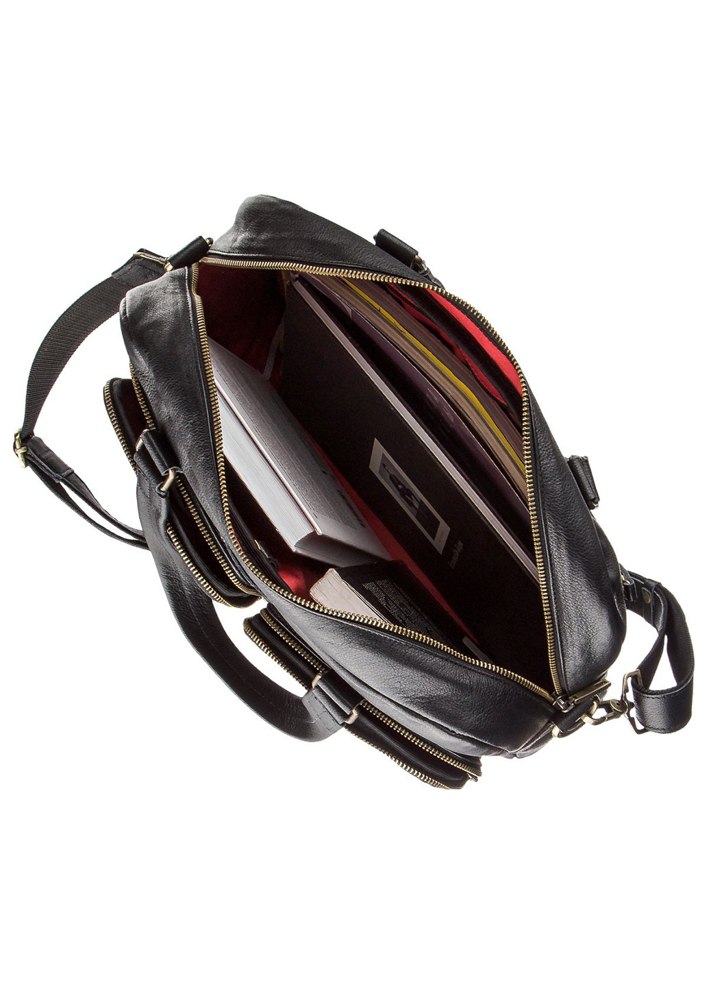 Чоловіча шкіряна сумка для ноутбука 37х29х7,5 см Shvigel (252133811)