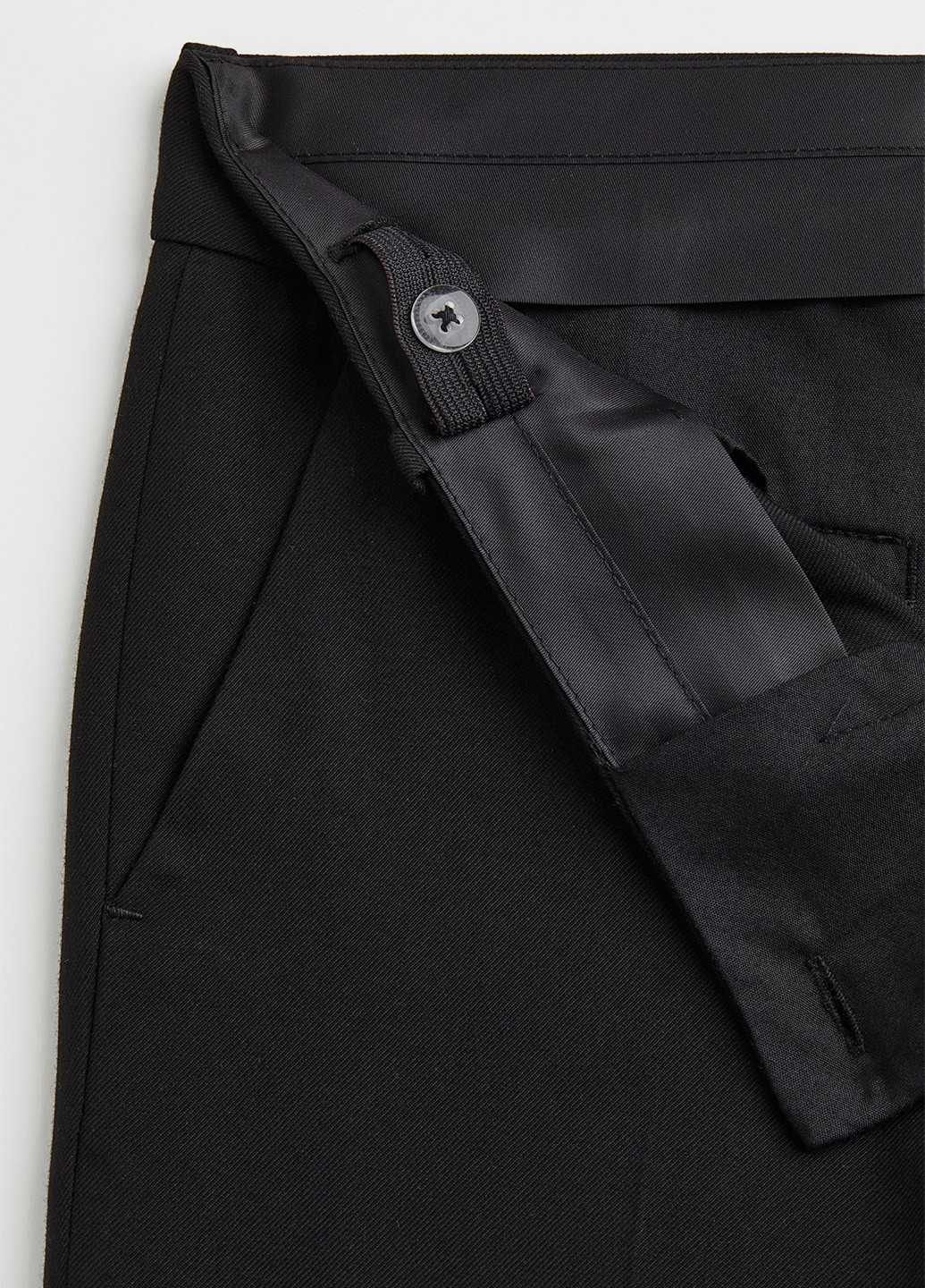 Черные кэжуал, классические демисезонные брюки прямые H&M