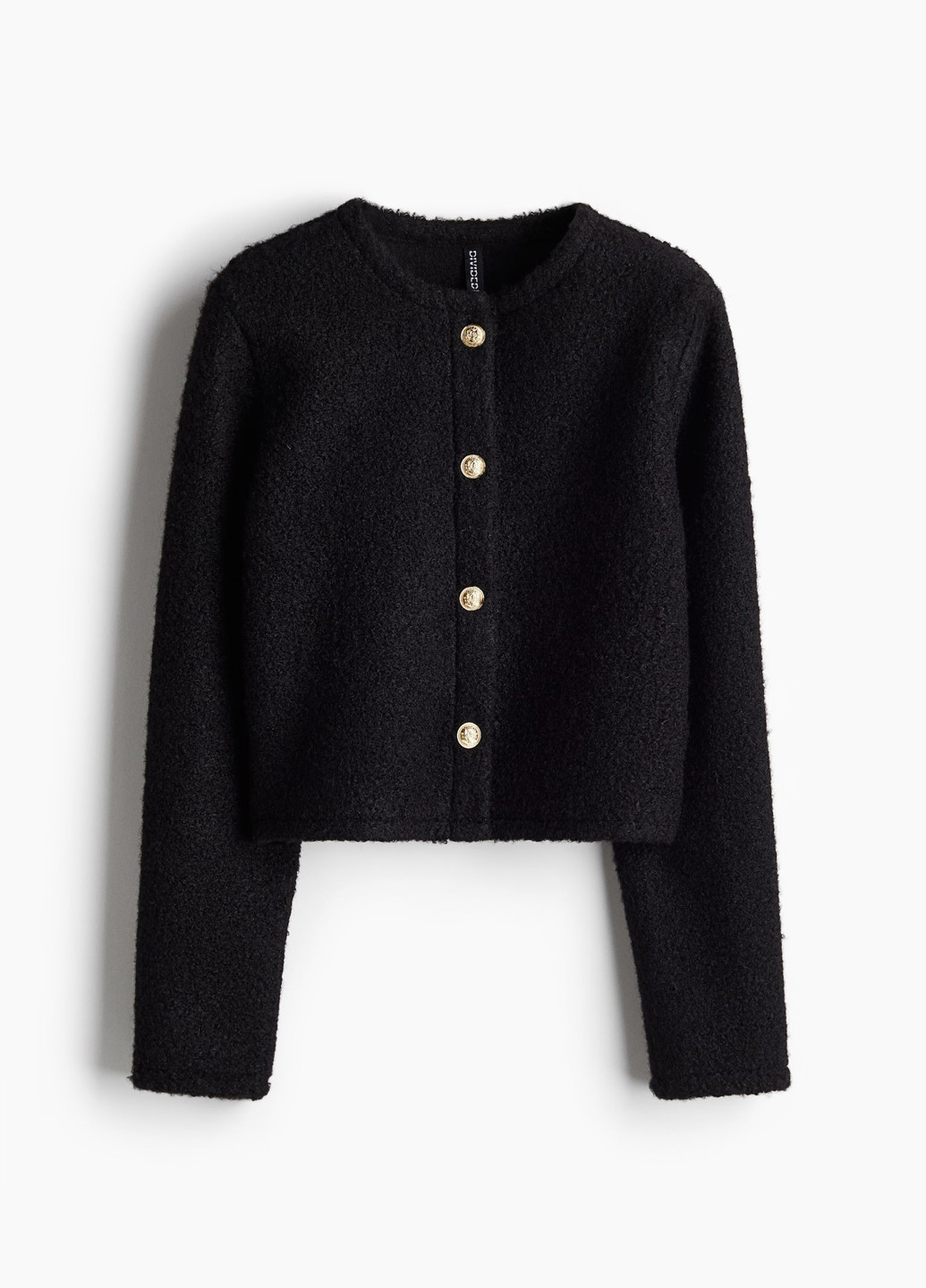 Черный демисезонный кардиган H&M