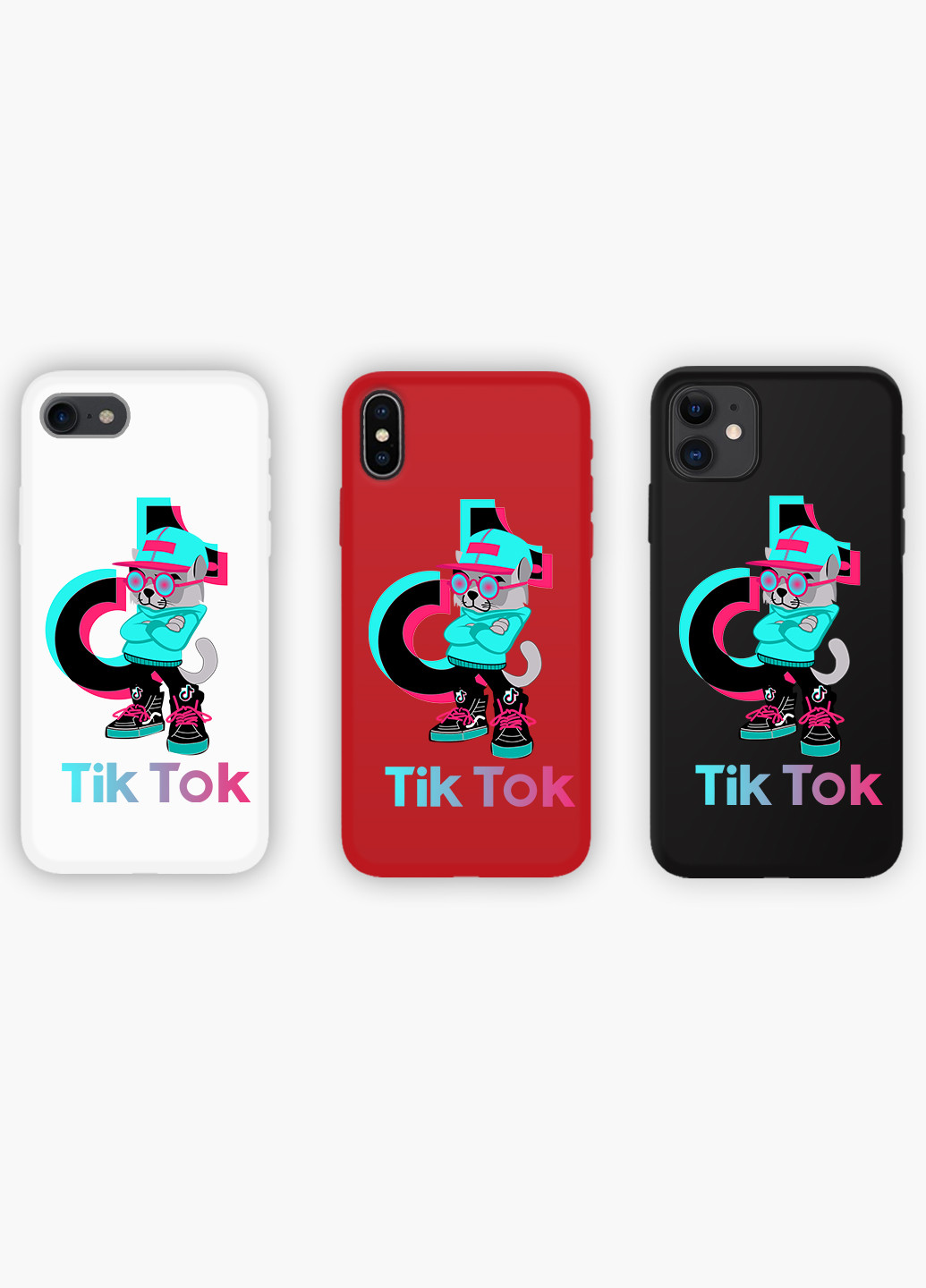 Чохол силіконовий Apple Iphone 8 Кіт ТікТок (Cat TikTok) (6151-1644) MobiPrint (219534656)