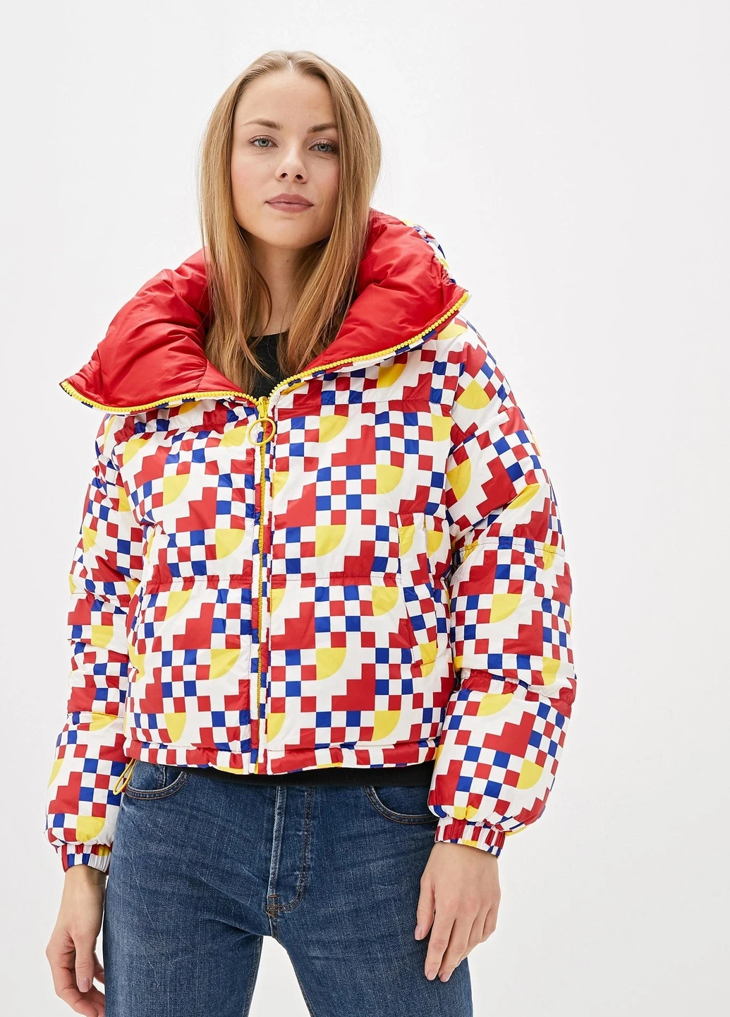 Комбинированная зимняя куртка United Colors of Benetton
