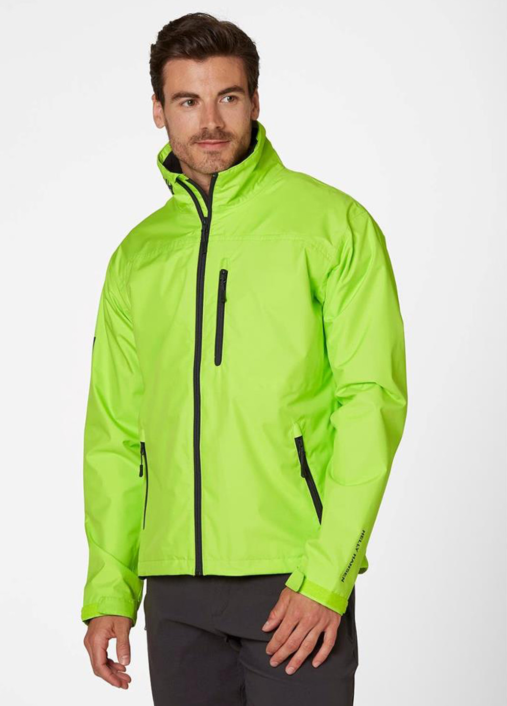 Кислотно-зеленая демисезонная куртка 30263-402 Helly Hansen Crew Jacket Ecru