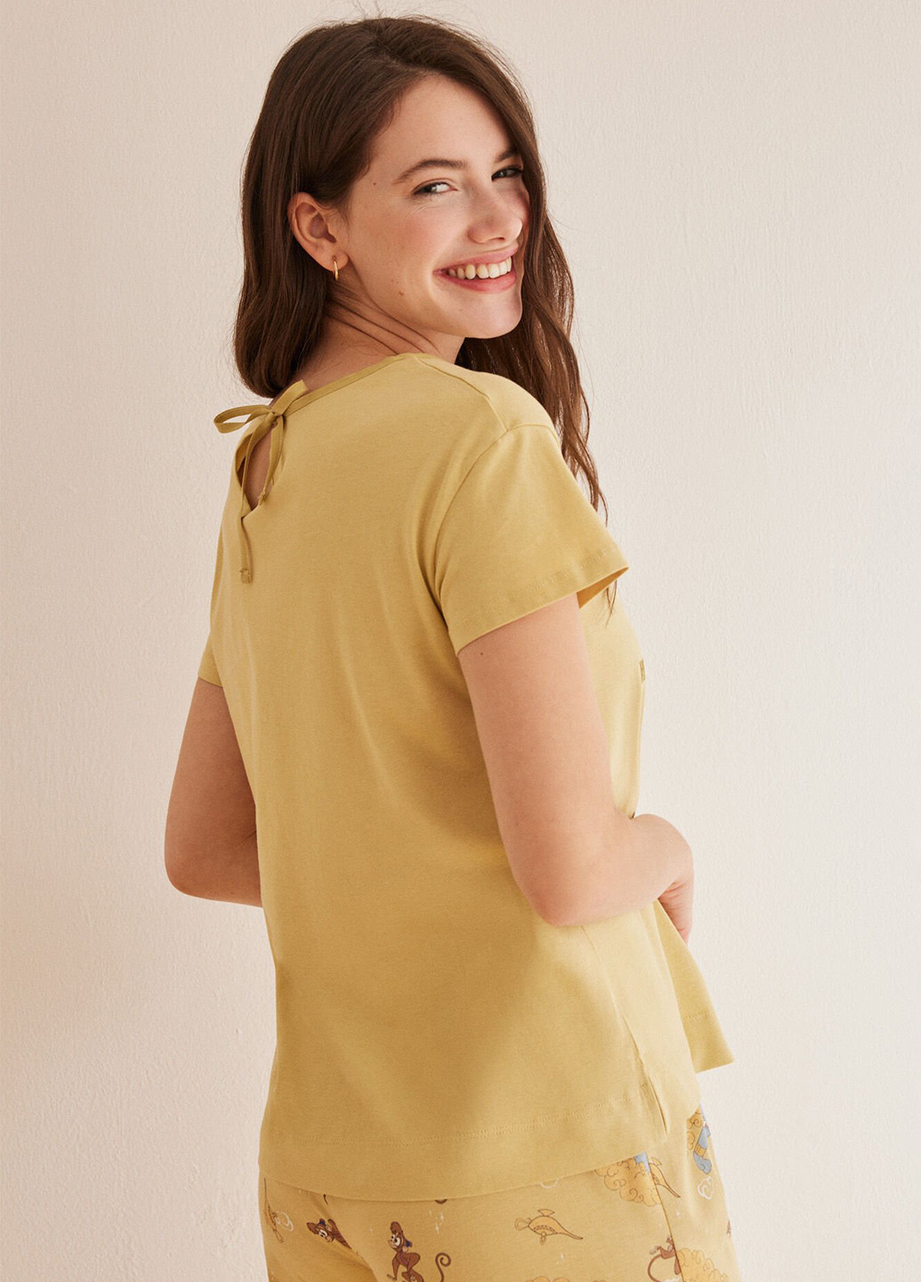 Желтая всесезон пижама (футболка, капри) футболка + капри Women'secret