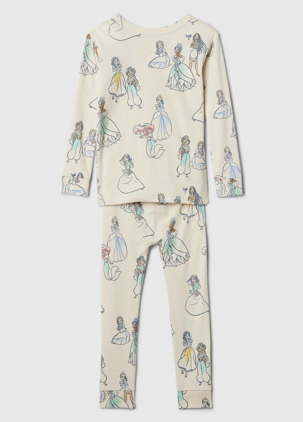 Молочная всесезон пижама (лонгслив, брюки) лонгслив + брюки Gap