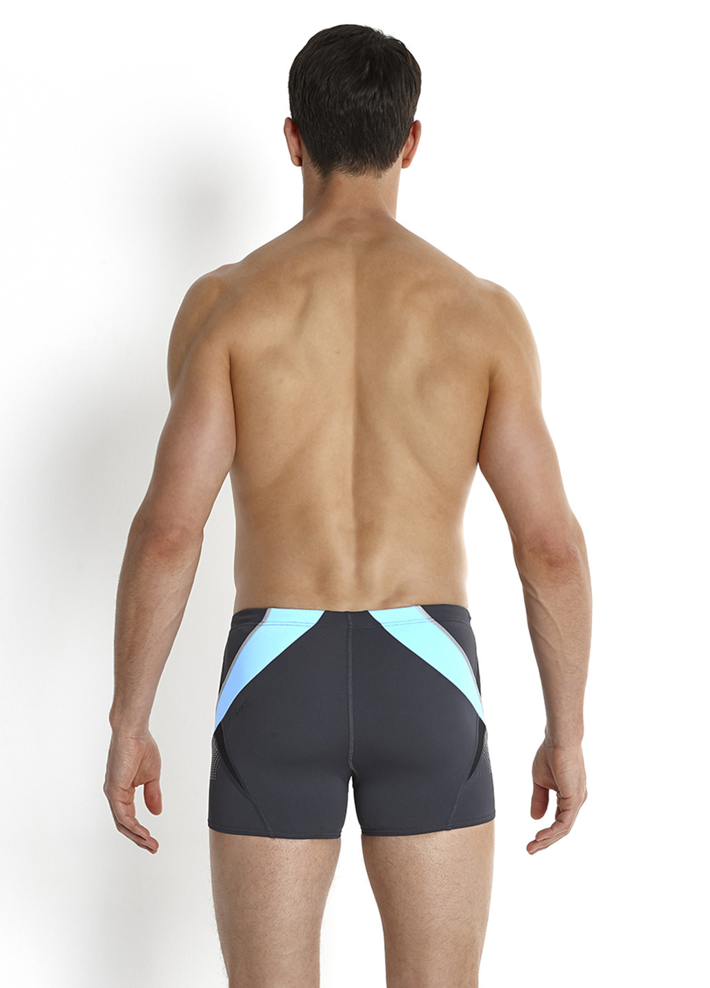 Мужские серые спортивные плавки шорты Speedo