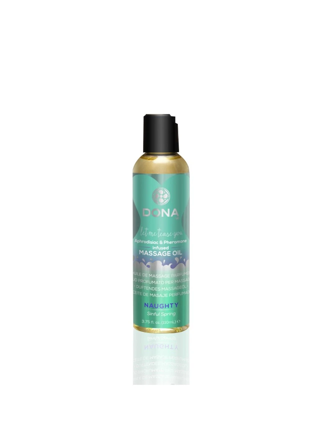 Массажное масло DONA Massage Oil NAUGHTY - SINFUL SPRING (110 мл) с феромонами и афродизиаками System JO (255169316)