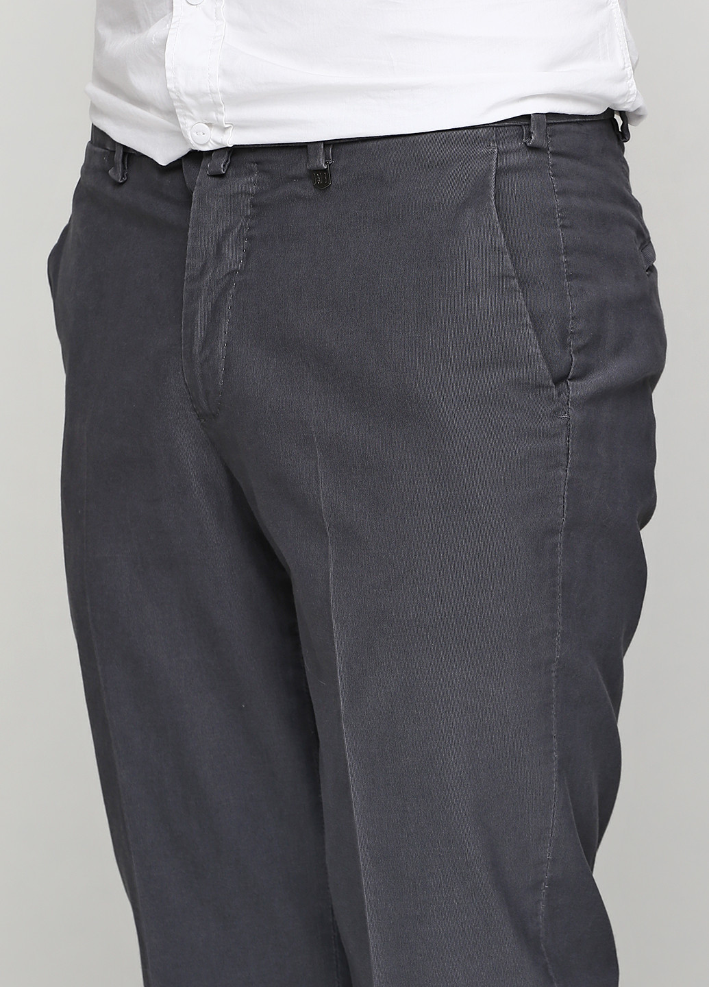 Грифельно-серые кэжуал демисезонные прямые брюки Pedro Del Hierro